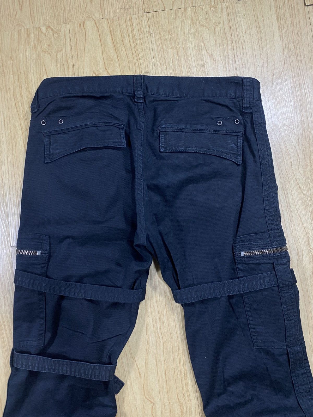 Issey Miyake Crazy Double Edge Bondage Flared Jeans Size US 32 / EU 48 - 10 Thumbnail