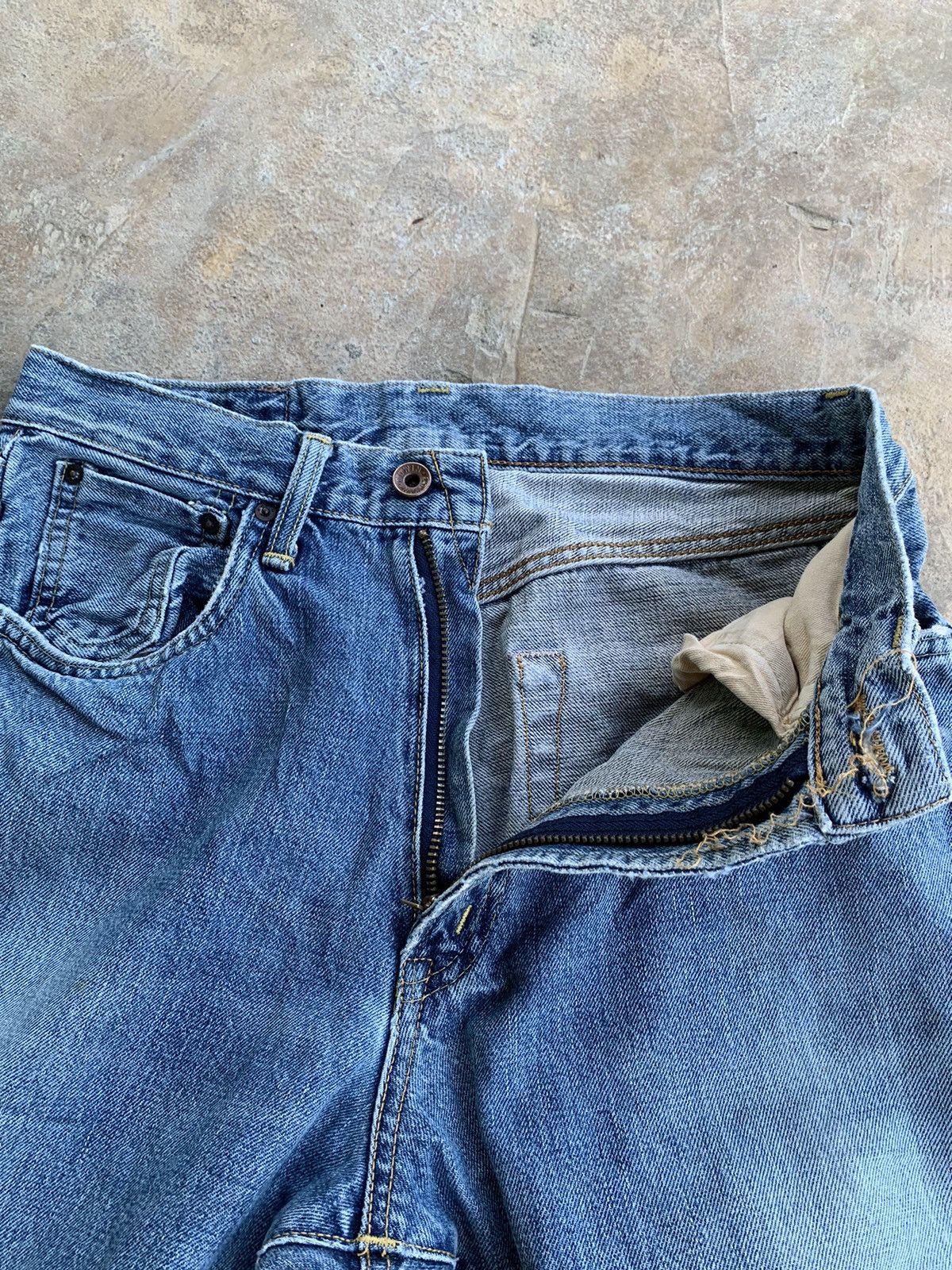 Edwin × Japanese Brand Vintage Distressed Edwin 505 Baggy Redline Selvedge Denim Size US 29 - 8 Thumbnail