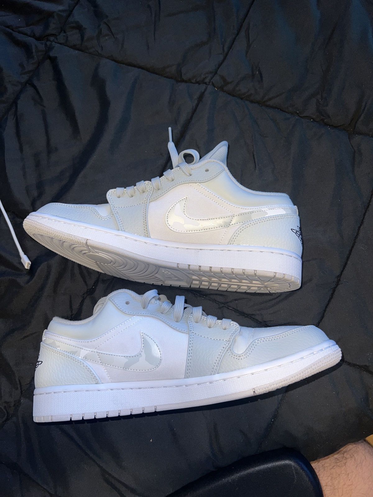 Nike Nike Air Jordan 1 Low White Camo Size US 11 / EU 44 - 3 Thumbnail