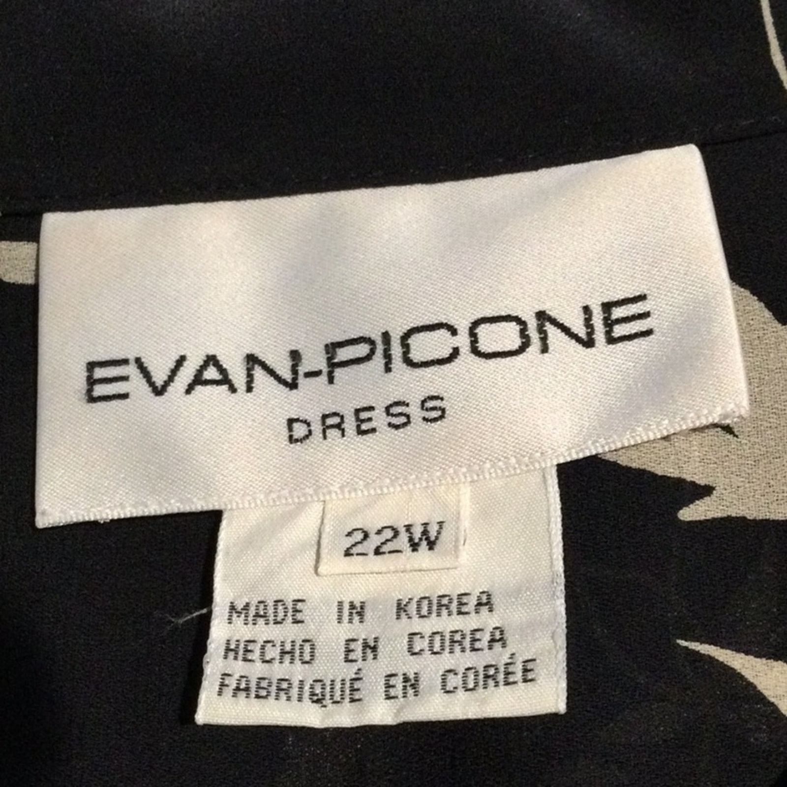 Evan Picone Evan-Picone Floral Button Front Shoulder Pads Top Sz 22W Size 3XL / US 20-22 - 11 Thumbnail