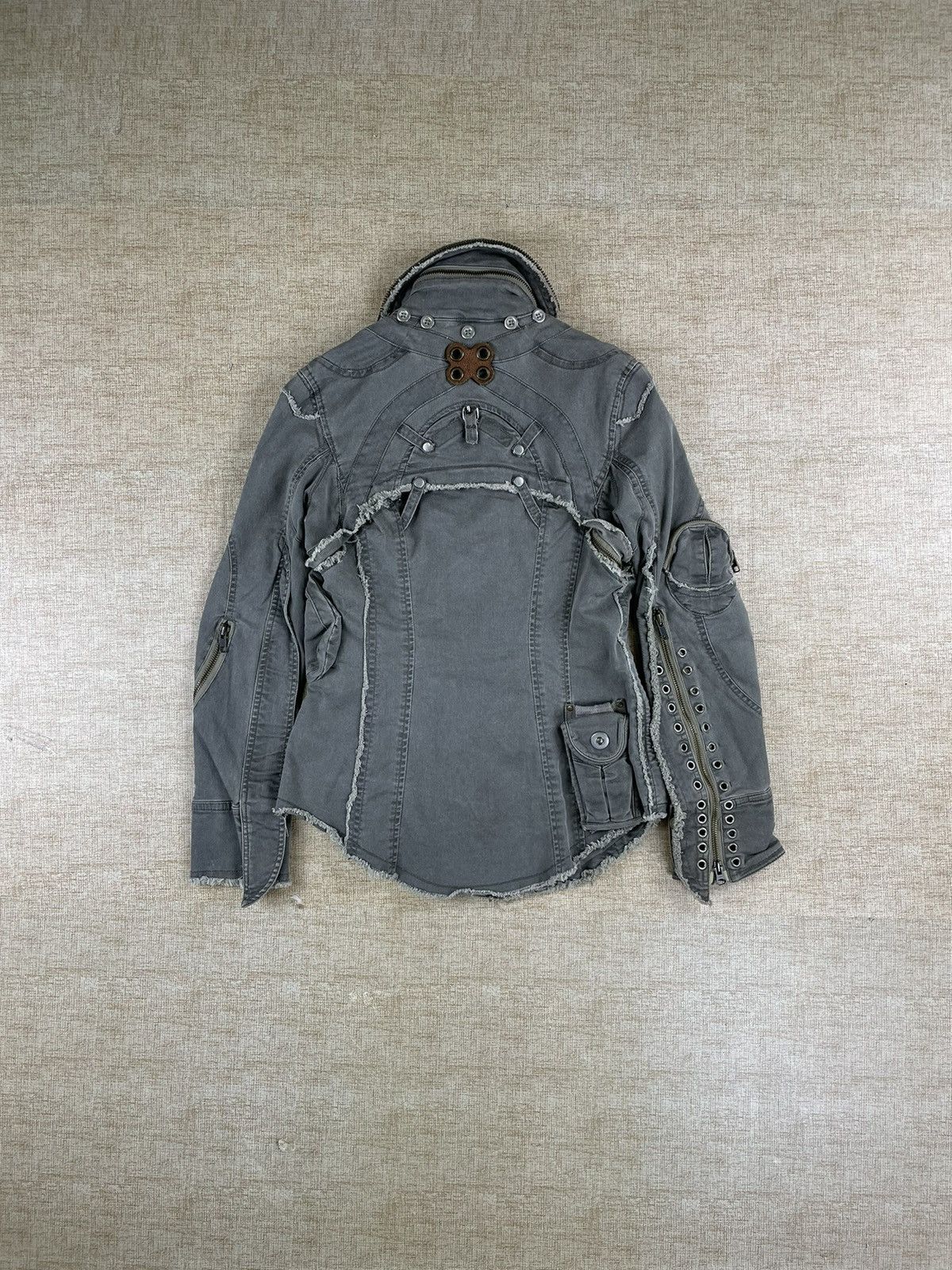 Comme des Garcons Homme Deux × If Six Was Nine × Vintage VINTAGE DEUX BONDAGE Comme Des Garcons LGB Style Jacket Size US S / EU 44-46 / 1 - 2 Thumbnail