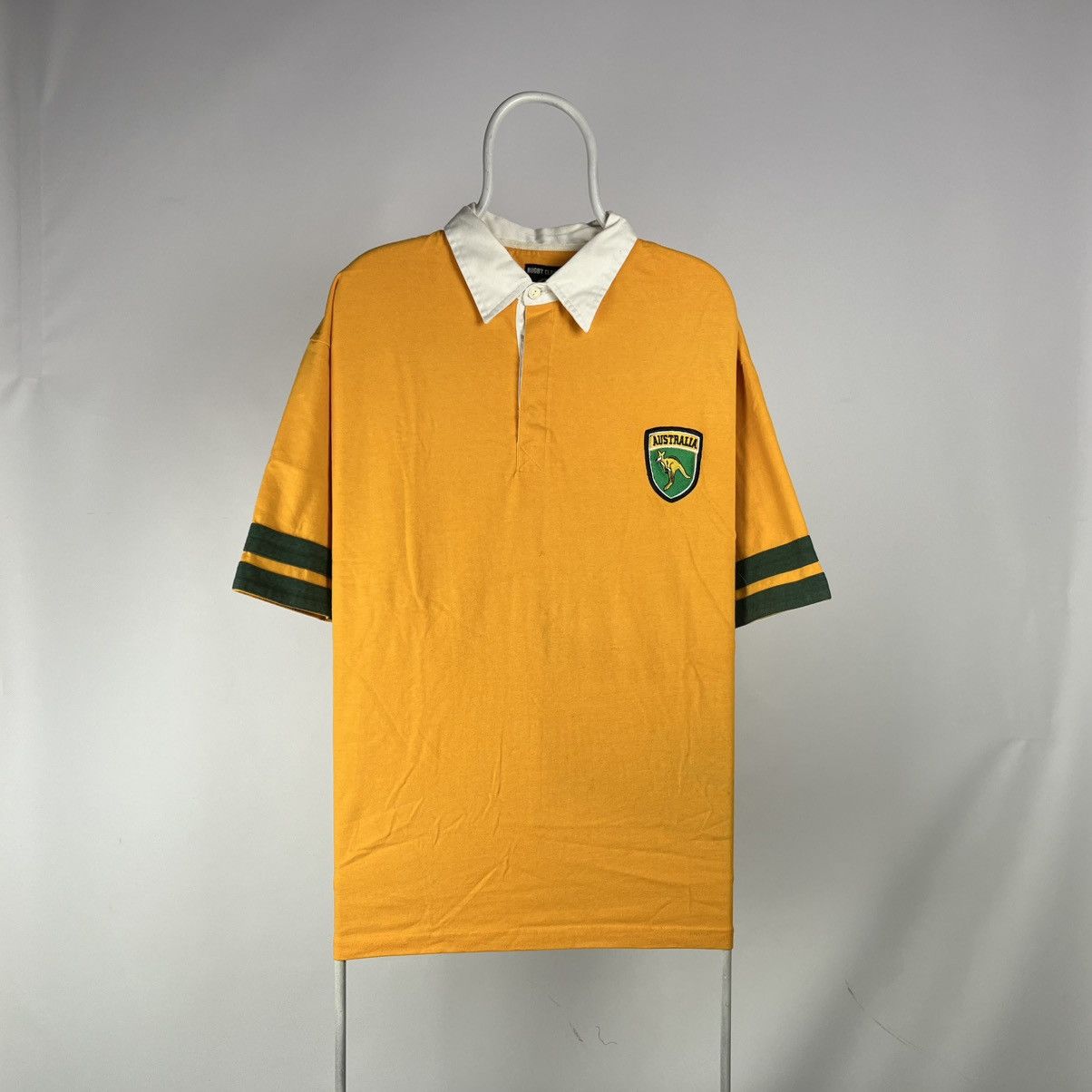 Man Made In Australia Australia Vintage Rugby Polo shirt Size 2XL Size US XXL / EU 58 / 5 - 1 Thumbnail