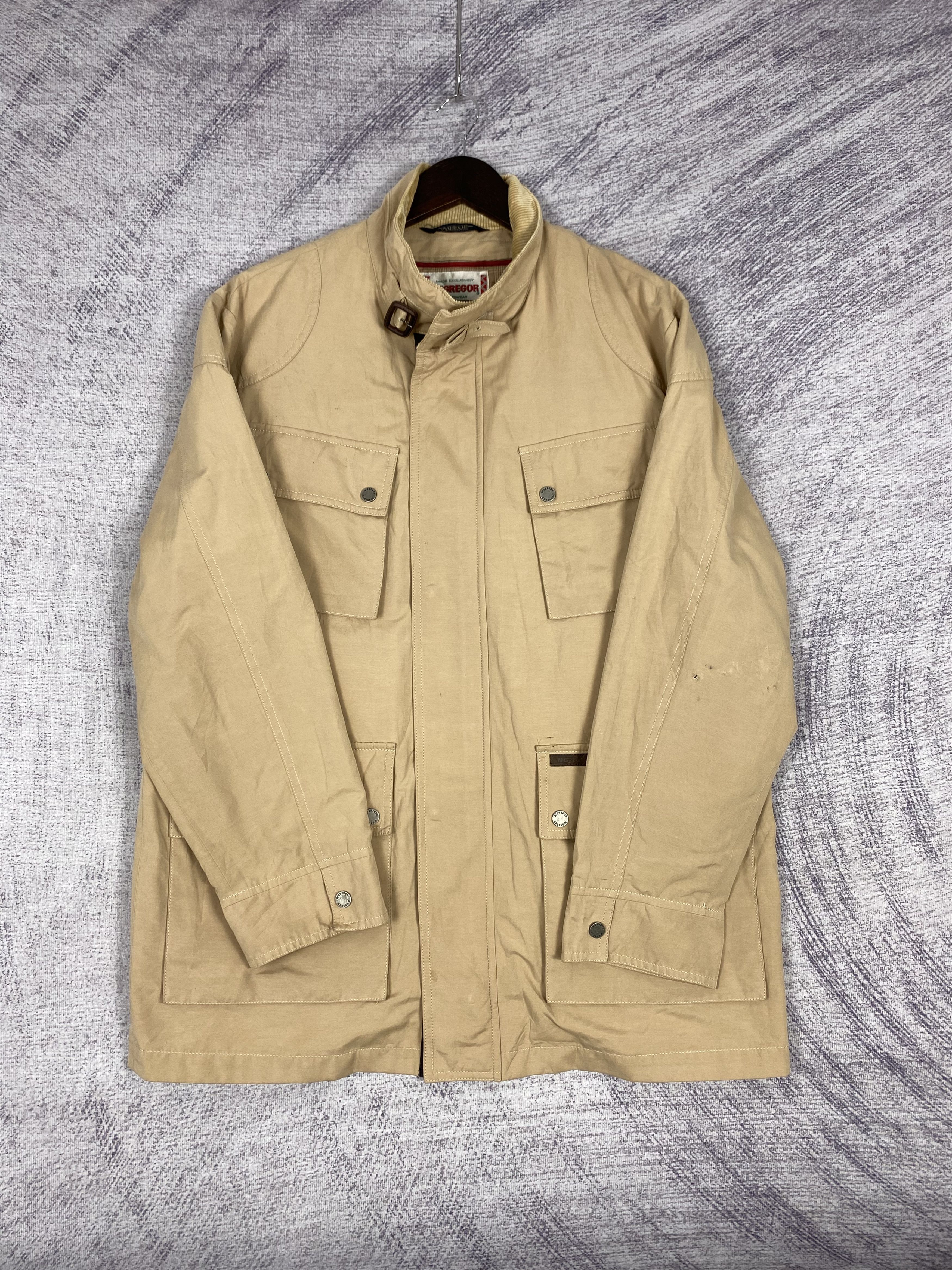 McGregor Vintage McGregor Multi Pocket Plain Canvas Jacket Size US L / EU 52-54 / 3 - 5 Thumbnail