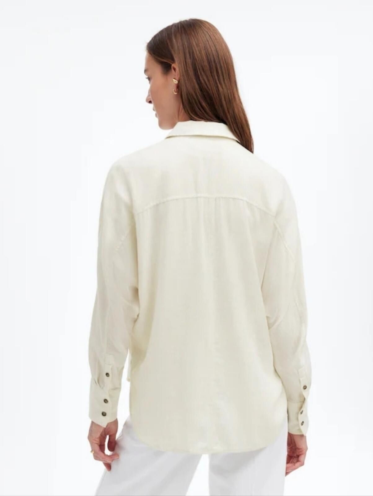 Madewell Madewell Heathered Flannel Dolman Button-Up Shirt Size XXS / US 00 / IT 34 - 5 Thumbnail