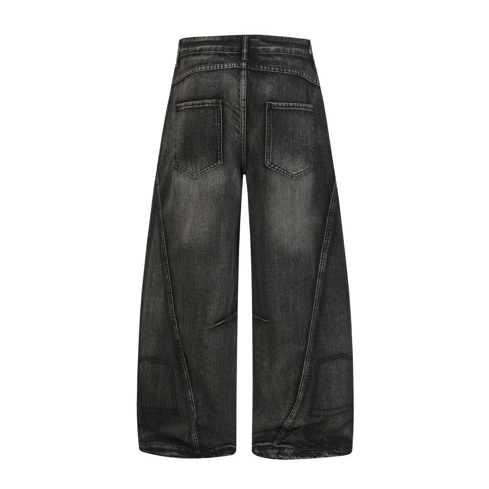 Vintage Punk-style distressed washed denim jeans for men Size US 32 / EU 48 - 2 Thumbnail