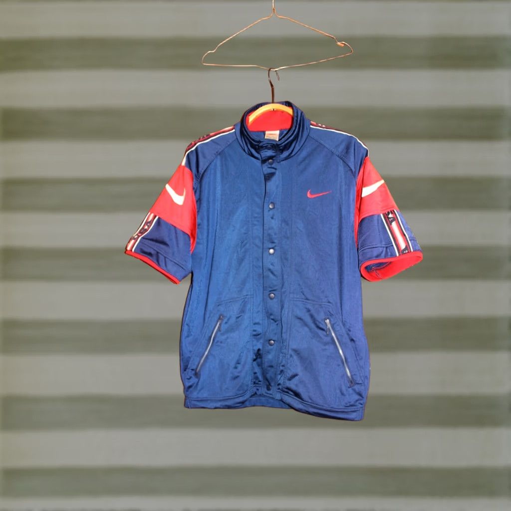 Nike VINTAGE Nike USA national team Training buttons gilet Shirt Mens S blue/red 1990s Size US S / EU 44-46 / 1 - 1 Thumbnail