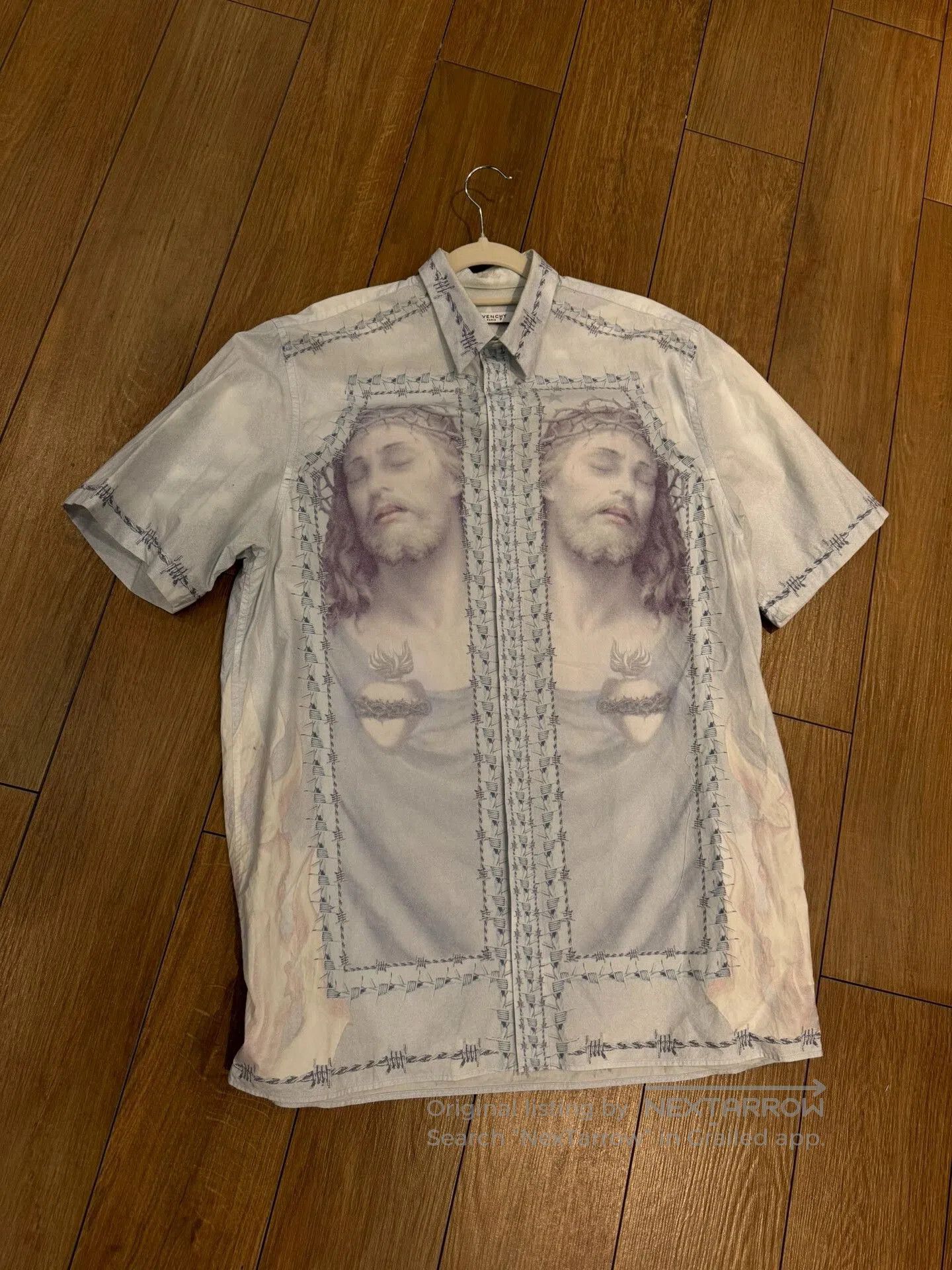 Givenchy Givenchy Flame Shirt with Jesus Print. Size US M / EU 48-50 / 2 - 1 Thumbnail