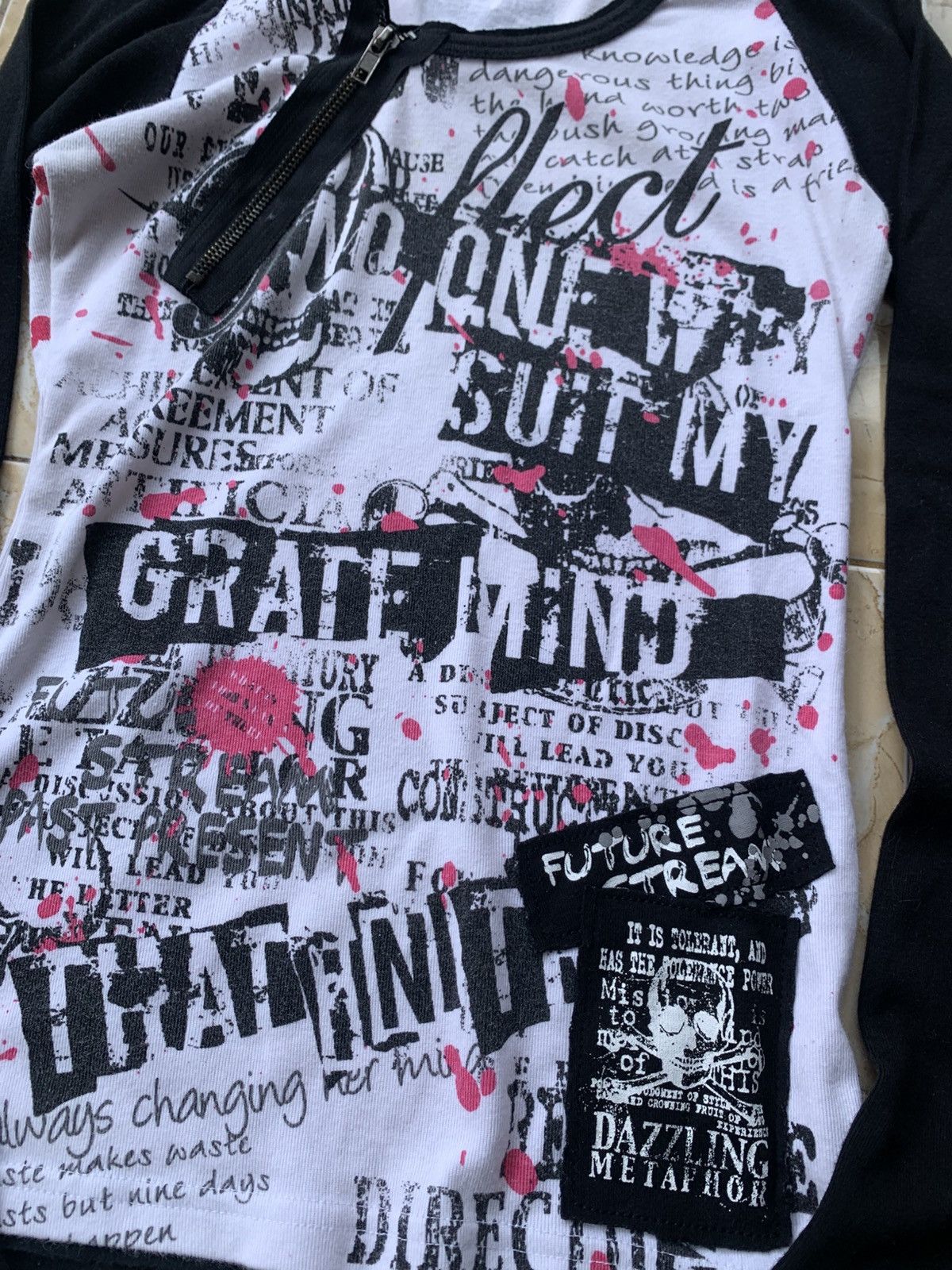 If Six Was Nine 2000s japanese archive vkei punk poem long sleeve Size US S / EU 44-46 / 1 - 3 Thumbnail