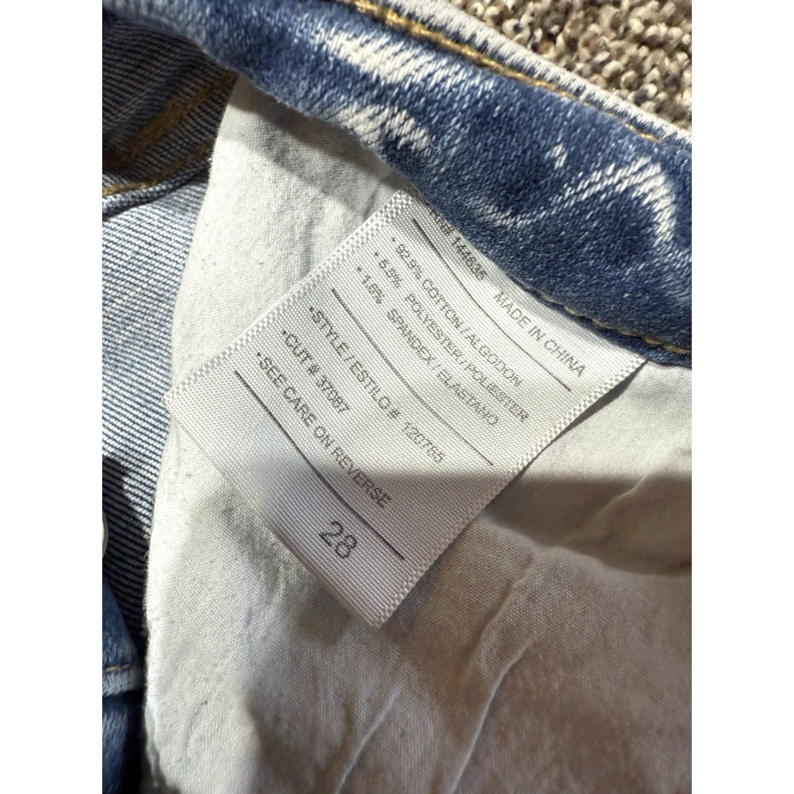 Vintage Kancan Jeans Ankle Women 28 Blue Denim Acid Wash Stretch Inseam 27 Flex Size 28" / US 6 / IT 42 - 3 Thumbnail