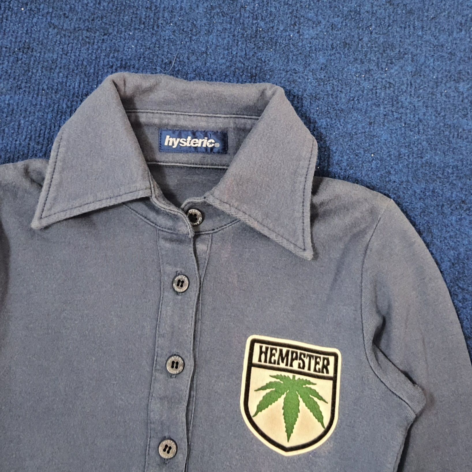 Hysteric Glamour × Japanese Brand × Vintage Vintage Hysteric Glamour Hyss Army Japanese Brand Polo Shirt Size XXS / US 00 / IT 34 - 2 Thumbnail