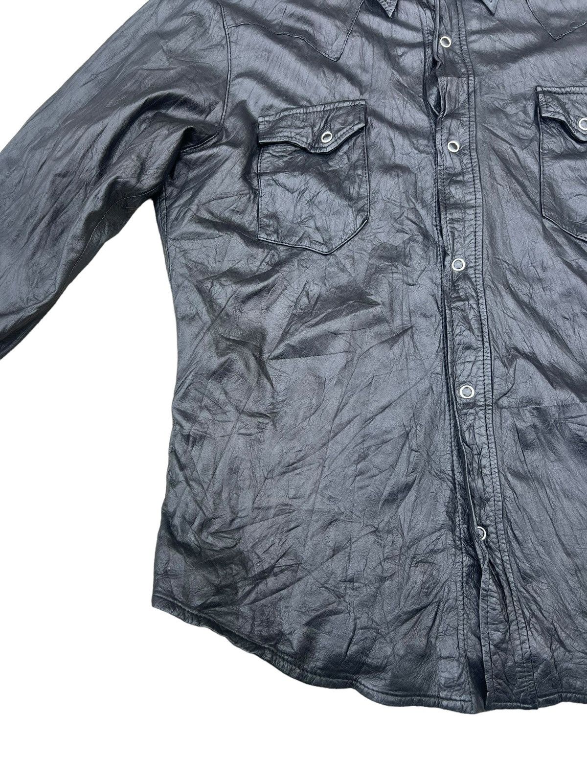 Leather Vintage Freedom Japan Black Cow Leather Western Shirt Size US M / EU 48-50 / 2 - 6 Thumbnail
