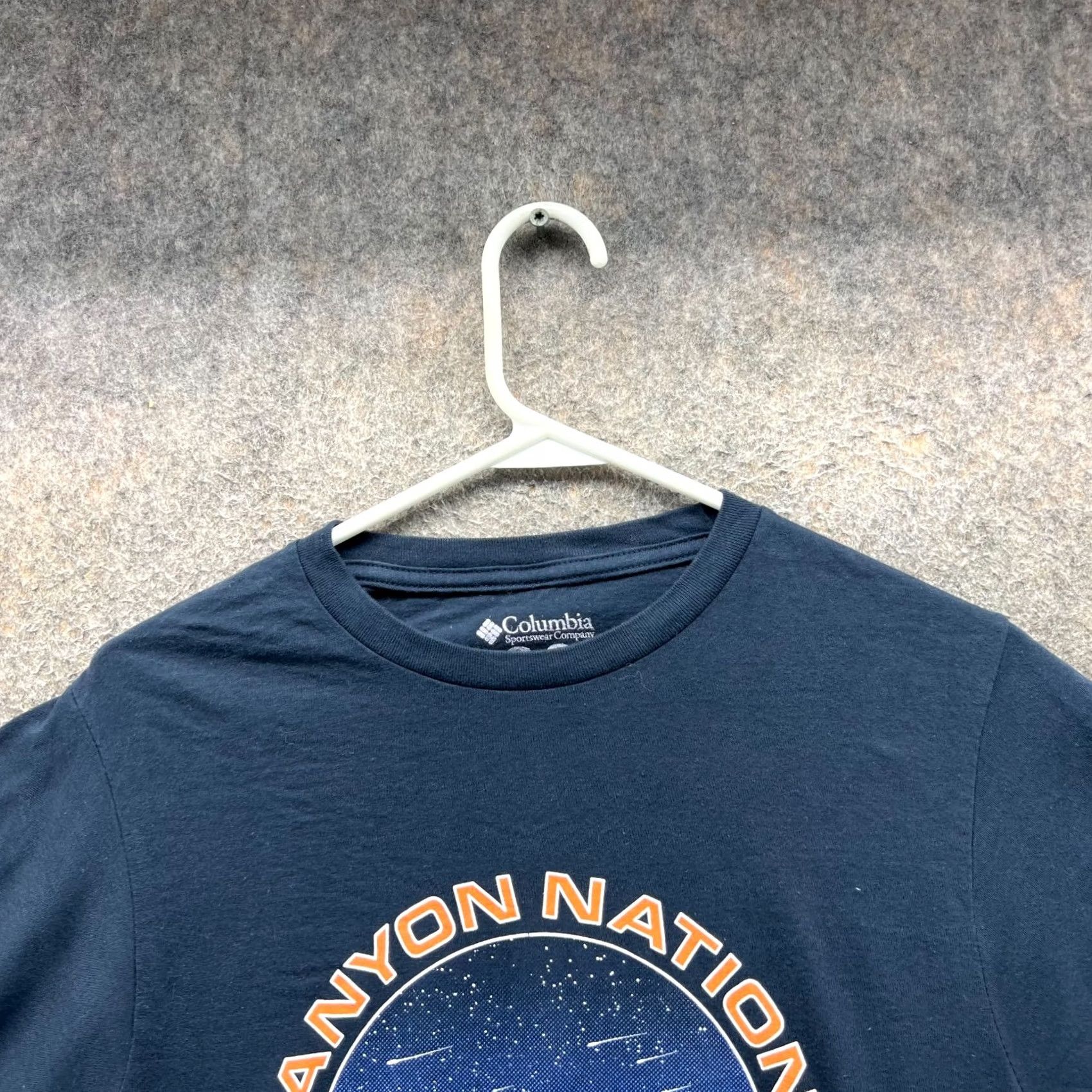 Vintage Columbia Shirt Mens S Blue Navy Crewneck Grand Canyon Big Print Tee Size US S / EU 44-46 / 1 - 3 Thumbnail