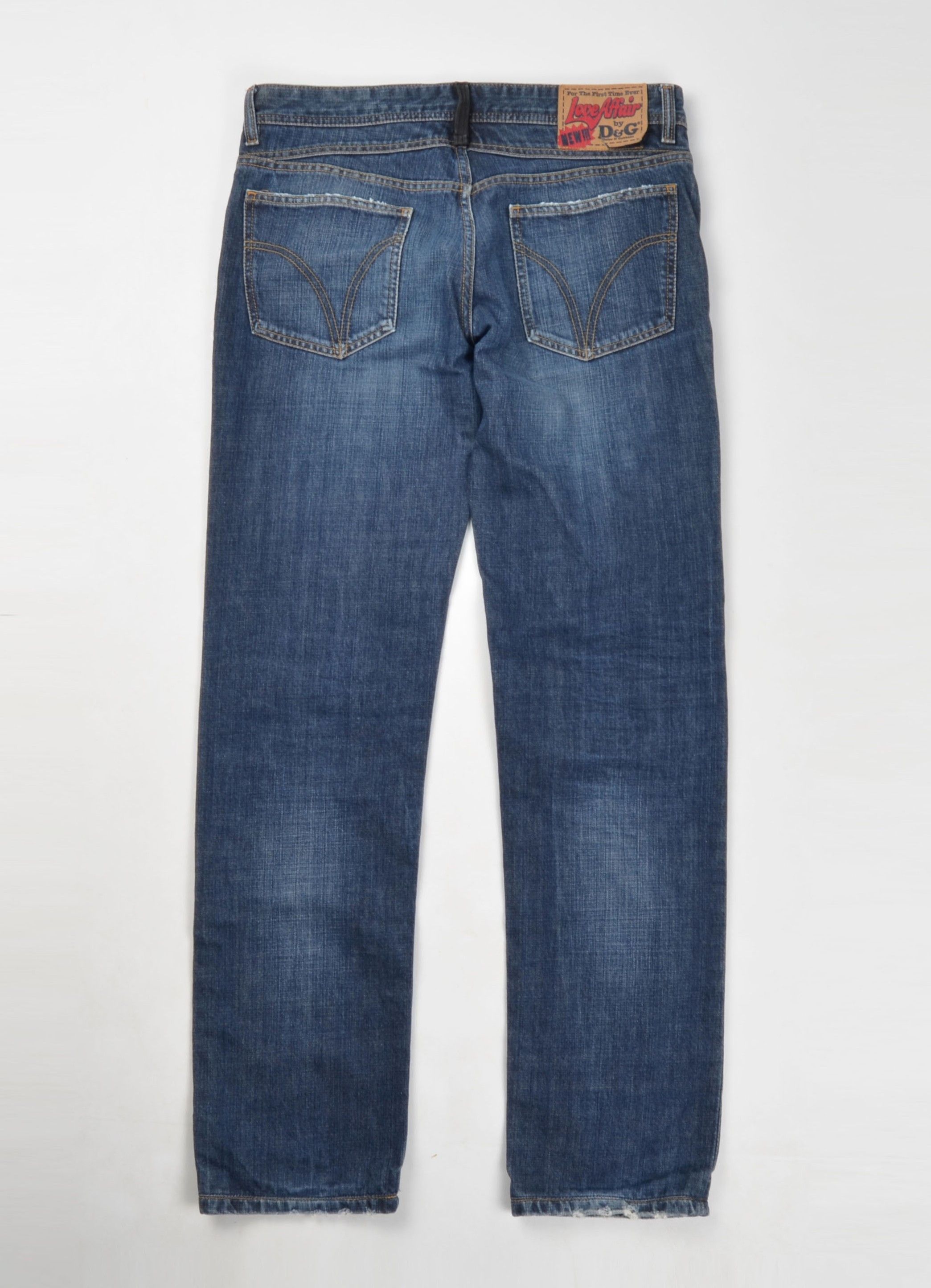 Dolce & Gabbana Dolce & Gabbana Power Vintage Distressed Straight Leg Jeans Size US 34 / EU 50 - 10 Thumbnail