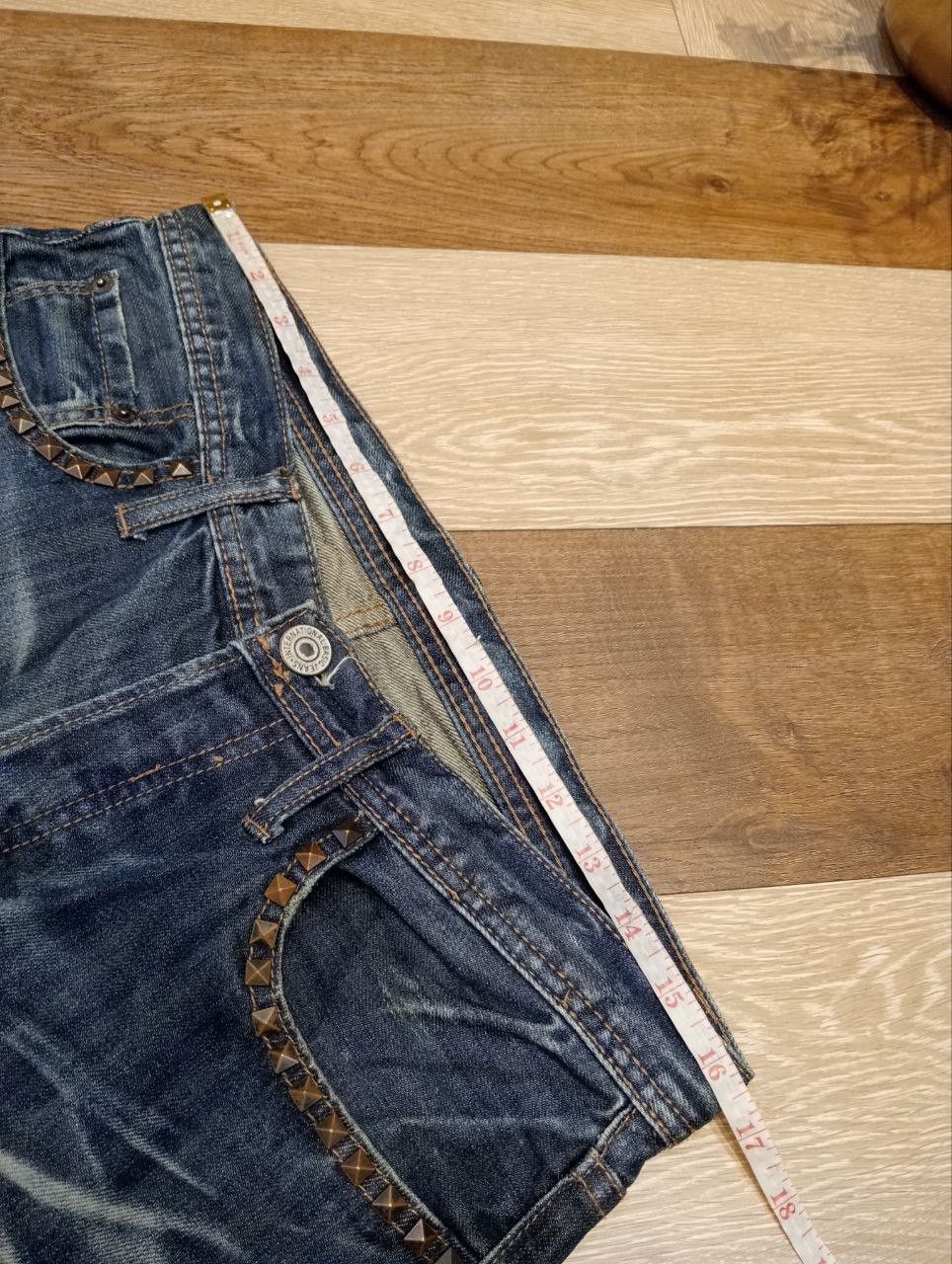 If Six Was Nine JAPANESE EDGE RUPERT BLUE WASHED DENIM PANTS Size US 33 - 11 Thumbnail