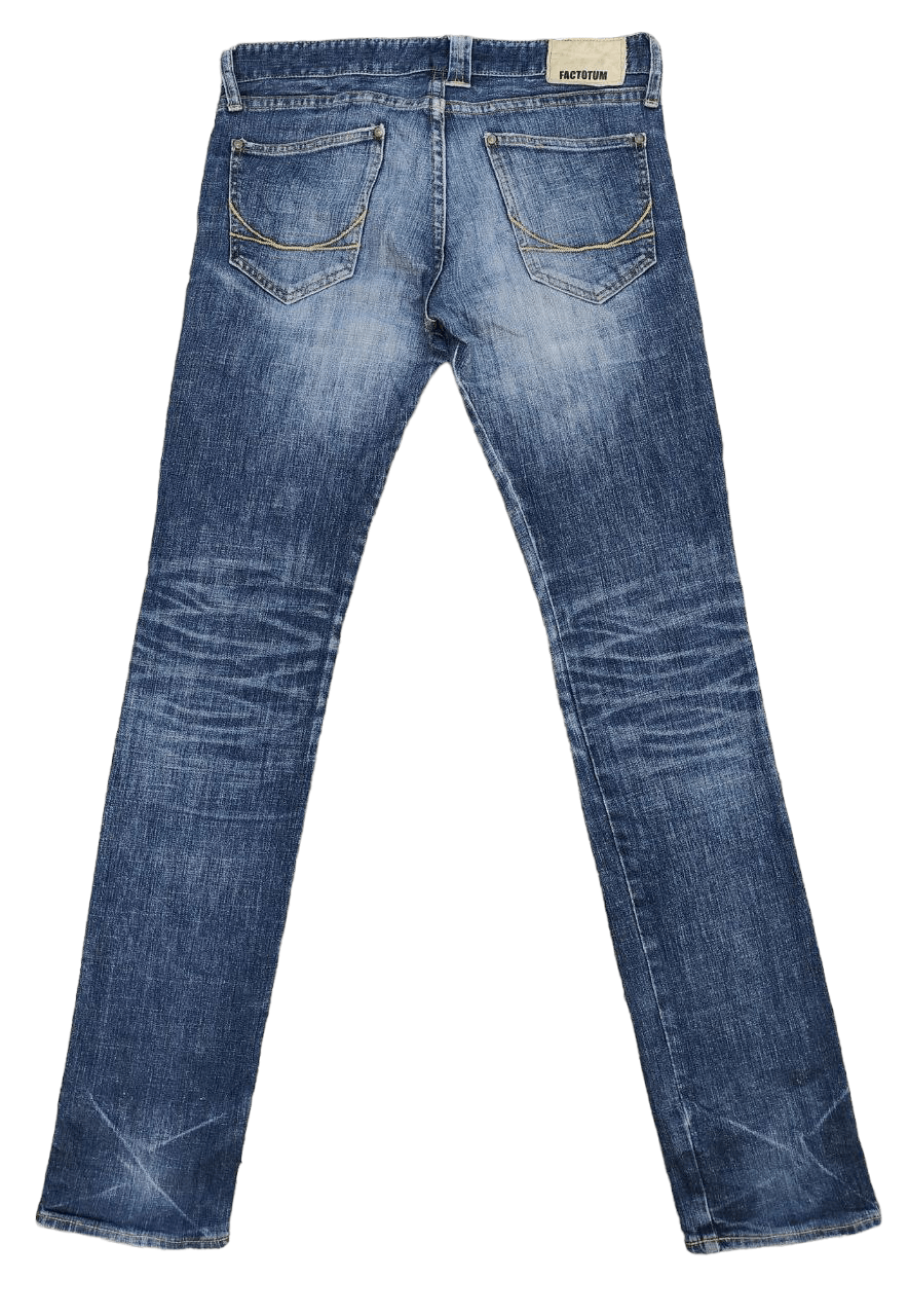 FACTOTUM Factotum Japanese Brand Distressed Denim Size 32" / US 10 / IT 46 - 2 Thumbnail