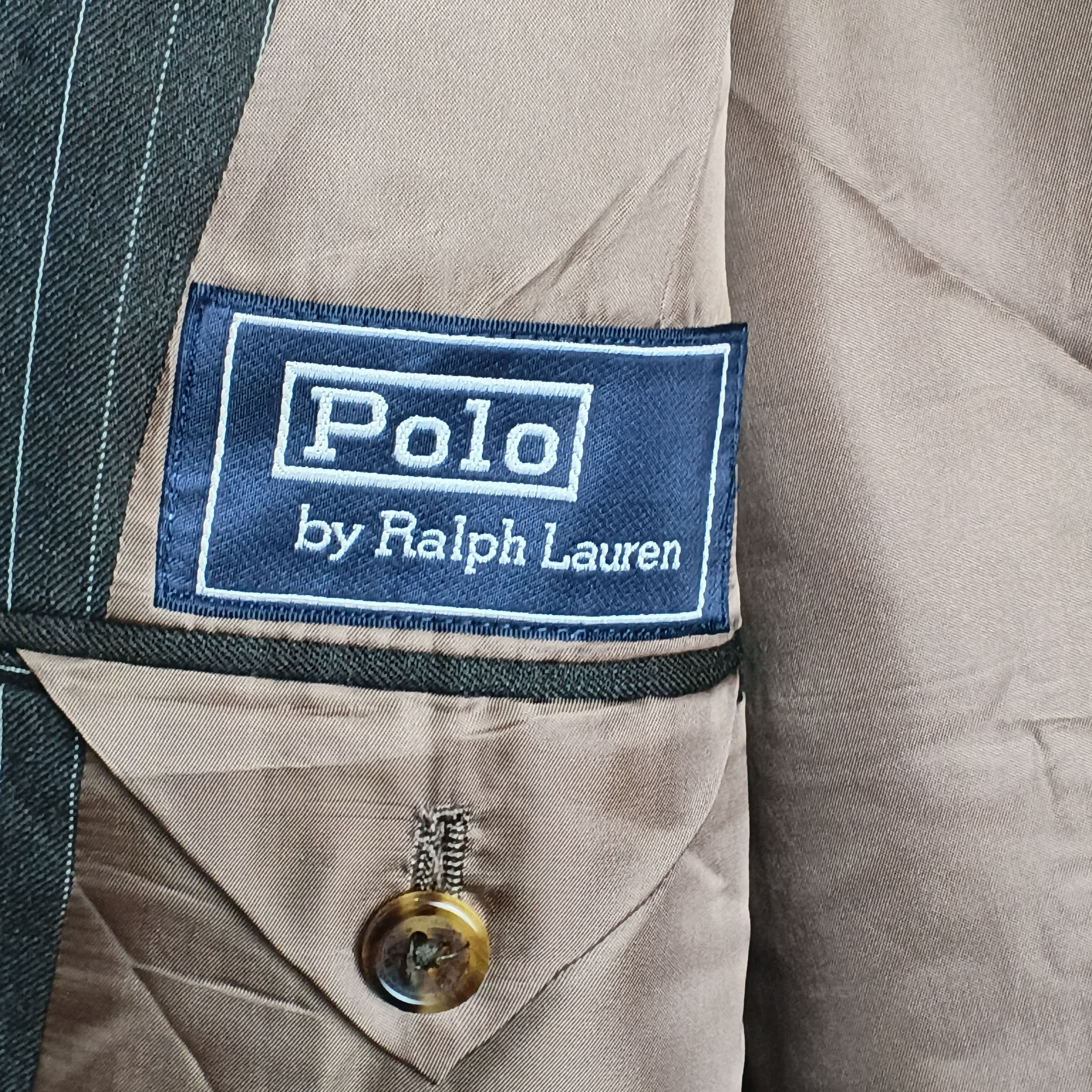Polo Ralph Lauren Vintage Polo Ralph Lauren Fish Tail Striped Blazer Size 38S - 8 Thumbnail