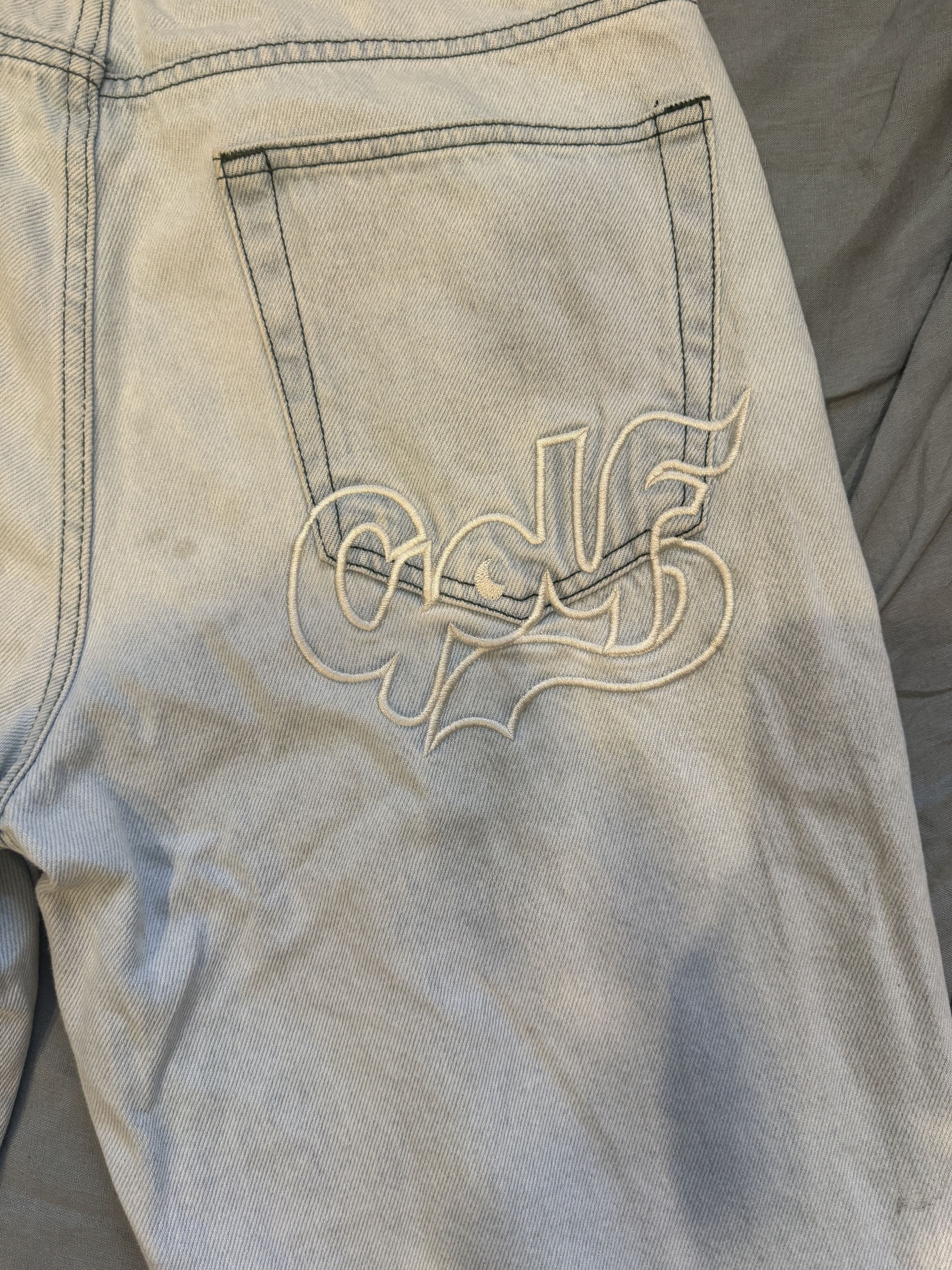 Golf Wang Big Cursive font Denim pants Size US 32 / EU 48 - 5 Thumbnail