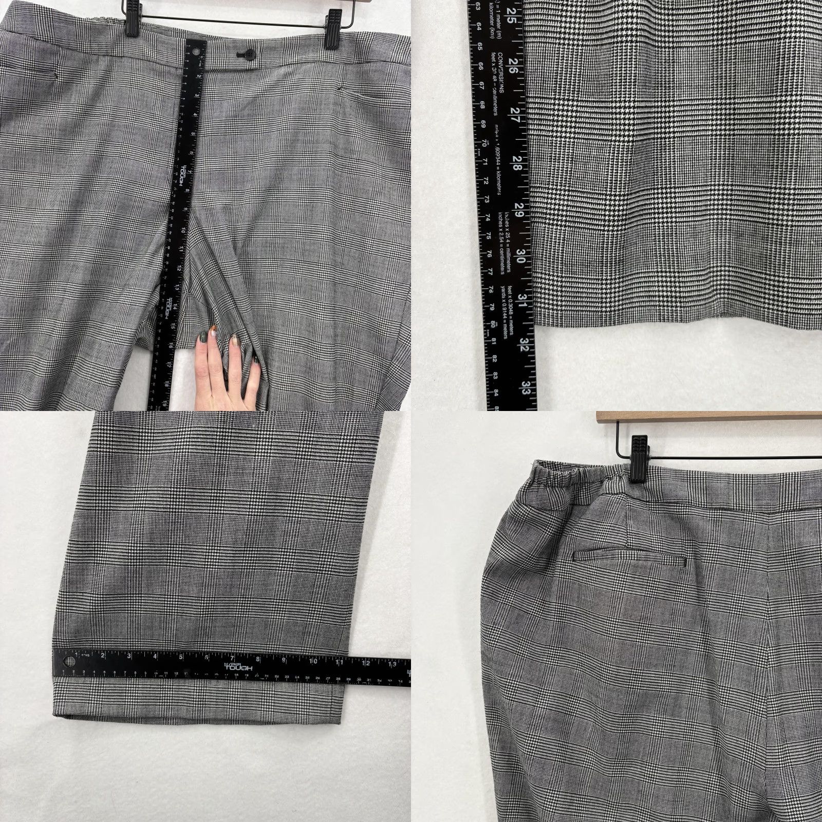 Talbots Talbots Womens Pants Gray Heritage Plaid Wool Blend 24W Dress Trousers Career Workwear Straight Leg Mens Womens? Size 42" / US 20 - 8 Thumbnail