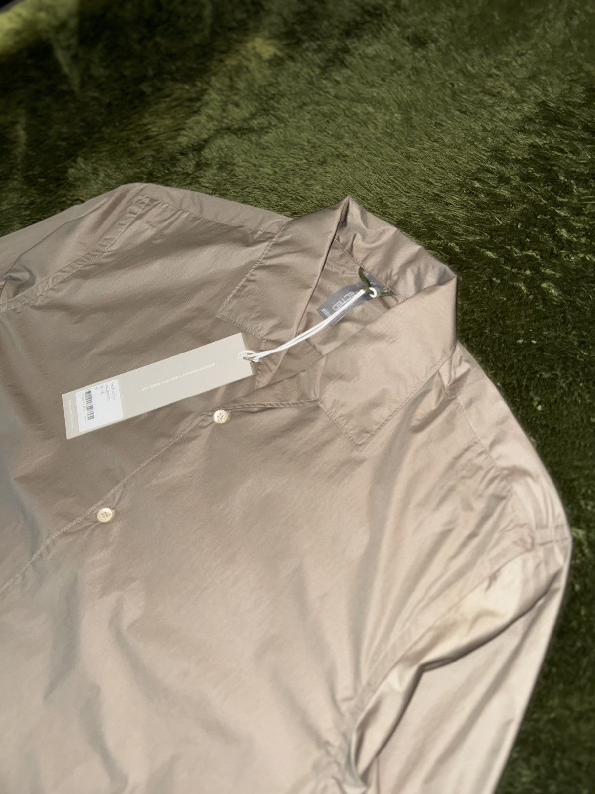 EASTLOGUE [M] Unaffected 22SS Open Collar Oversized Shirt Beige NWOT Size US M / EU 48-50 / 2 - 2 Thumbnail