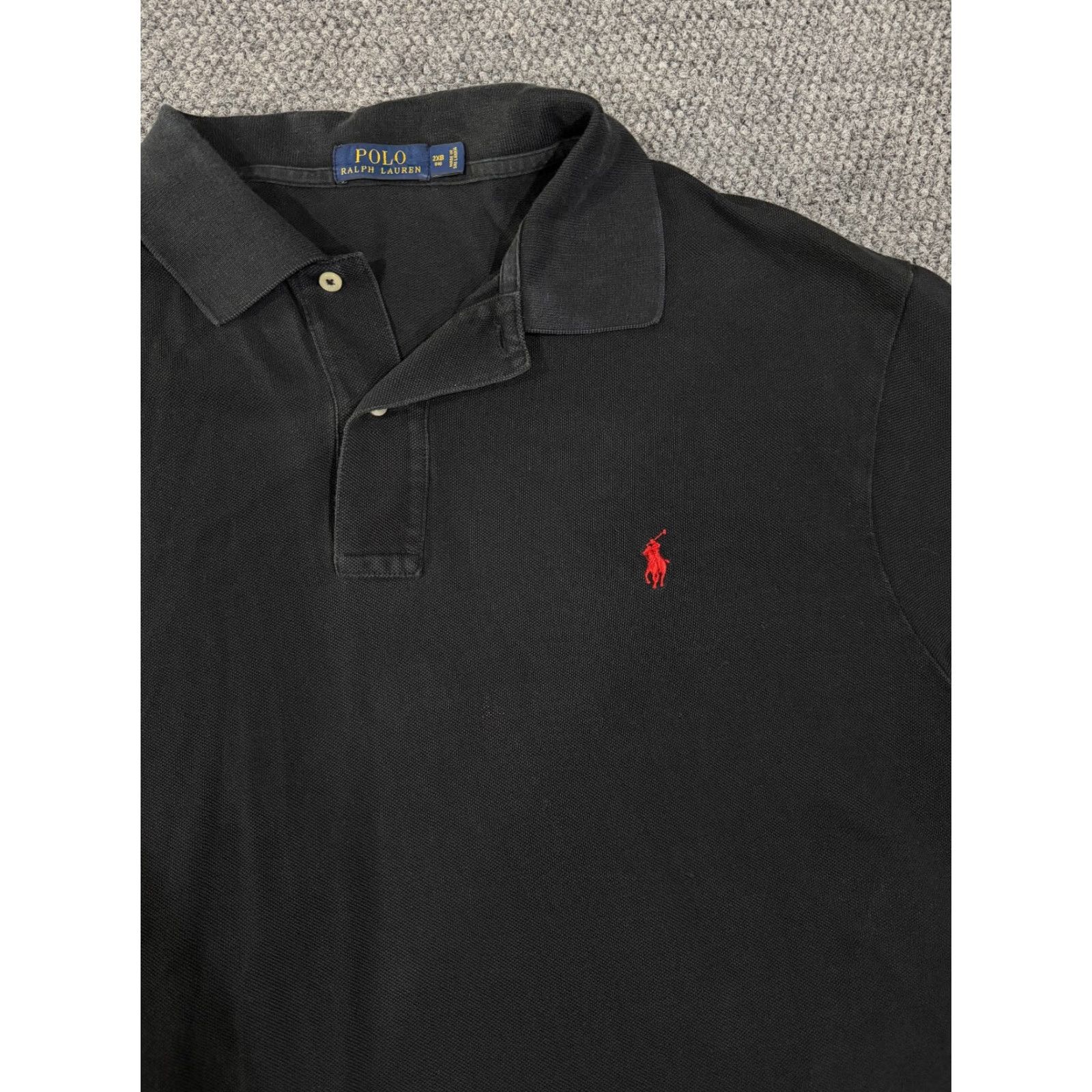 Polo Ralph Lauren Polo Ralph Lauren Polo Shirt Mens Big 2XB Black Short Sleeve Classic Classic Polo Logo Golf Casual Mens Big & Tall/2XB Size US XXL / EU 58 / 5 - 3 Thumbnail