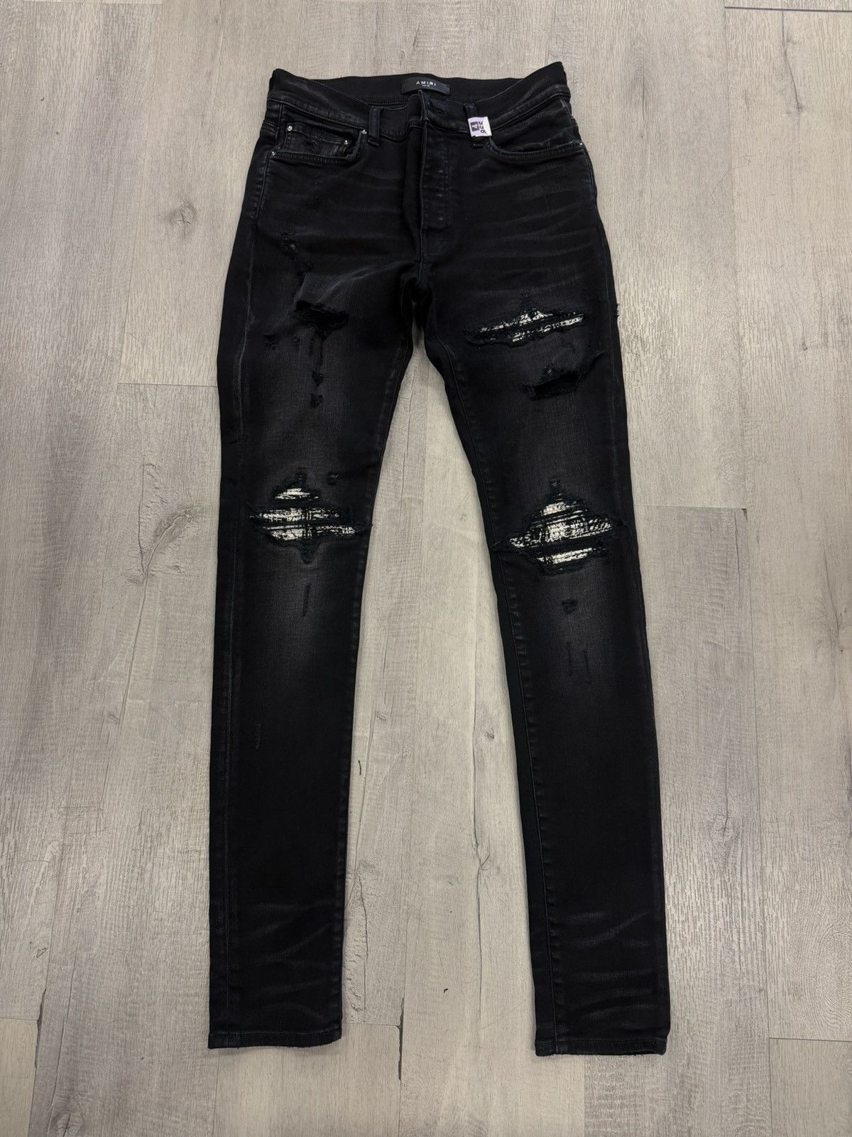 Amiri Black & Blue mx 1 amiri jeans, size 32 with tag | Grailed