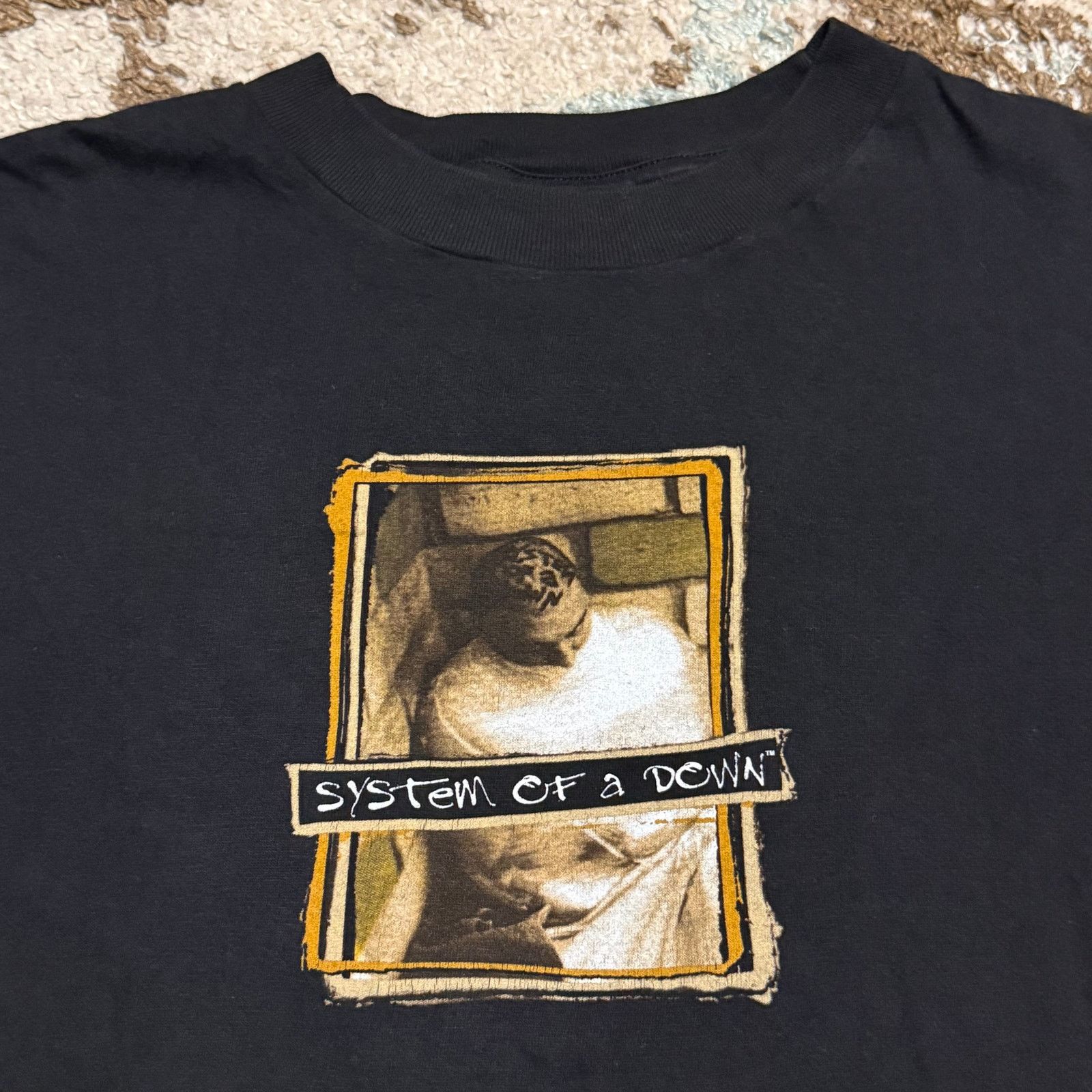 Band Tees × Vintage 2000s System of a Down Straitjacket Shirt Large SOAD Numetal Size US L / EU 52-54 / 3 - 1 Thumbnail