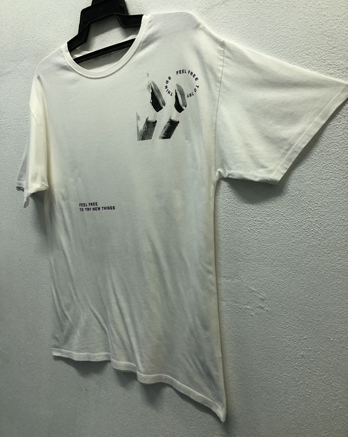 Zara Vintage Zara Feel Free To Try New Things T-Shirt Size US M / EU 48-50 / 2 - 7 Thumbnail
