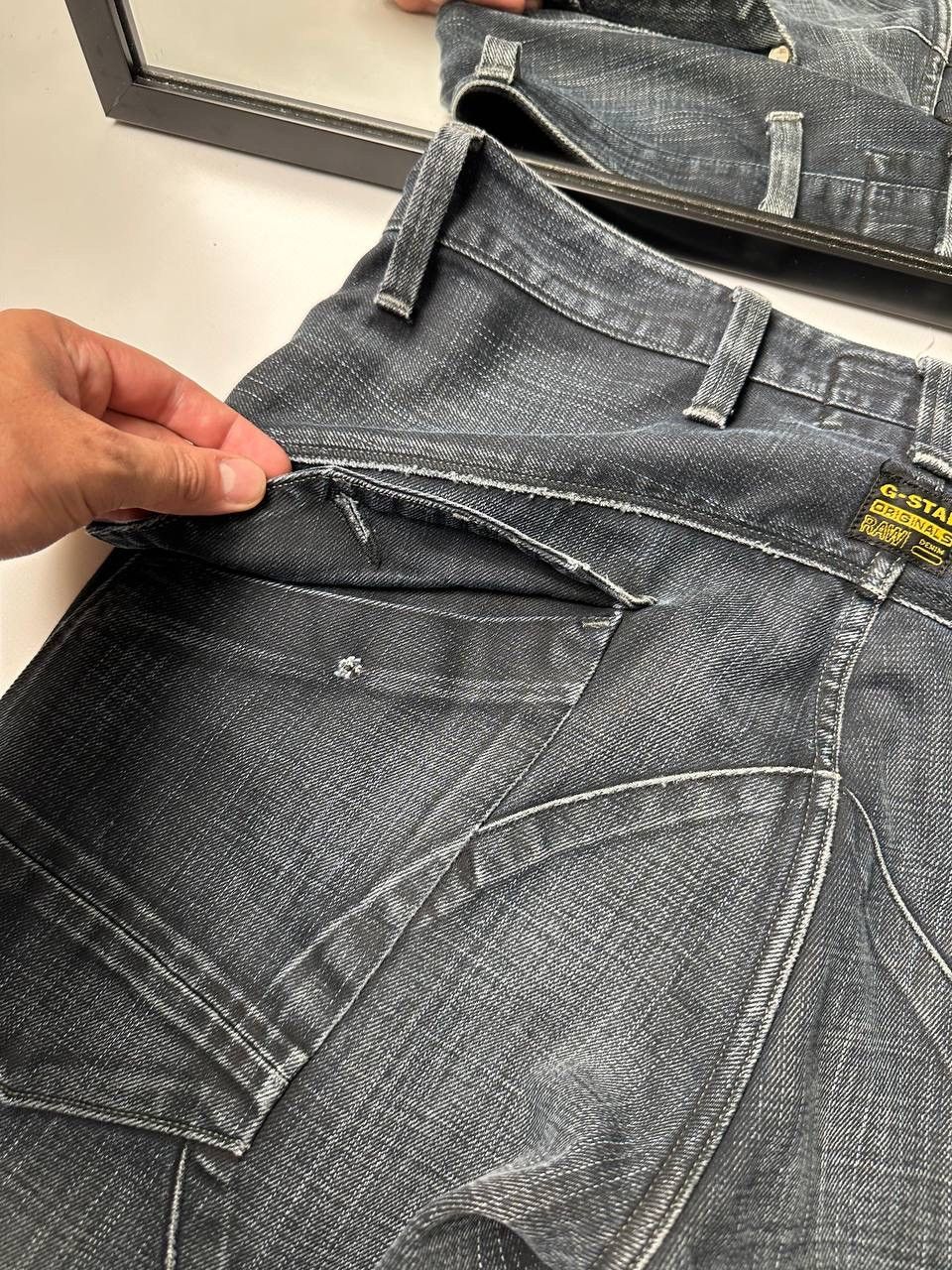 G-Star 90s Vintage Distressed Washed G Star Jean Y2K Japanese Fit Size US 32 / EU 48 - 12 Thumbnail