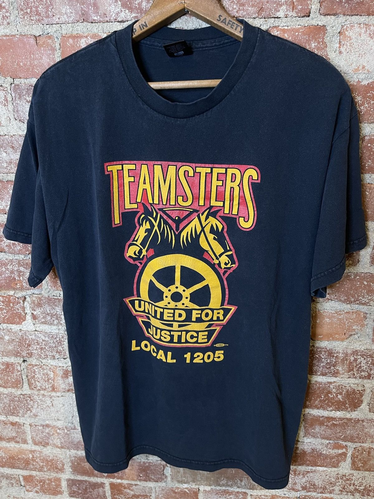 Rap Tees × Vintage Teamsters Jimmy Hoffa Vintage Mafia Mob Sopranos T-Shirt Size US L / EU 52-54 / 3 - 5 Thumbnail
