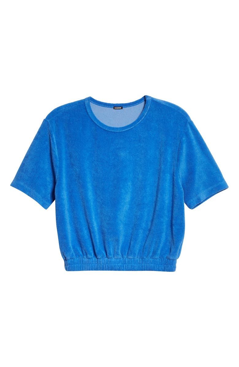 MONROW Terry Cloth Crop Top Size S / US 4 / IT 40 - 1 Thumbnail