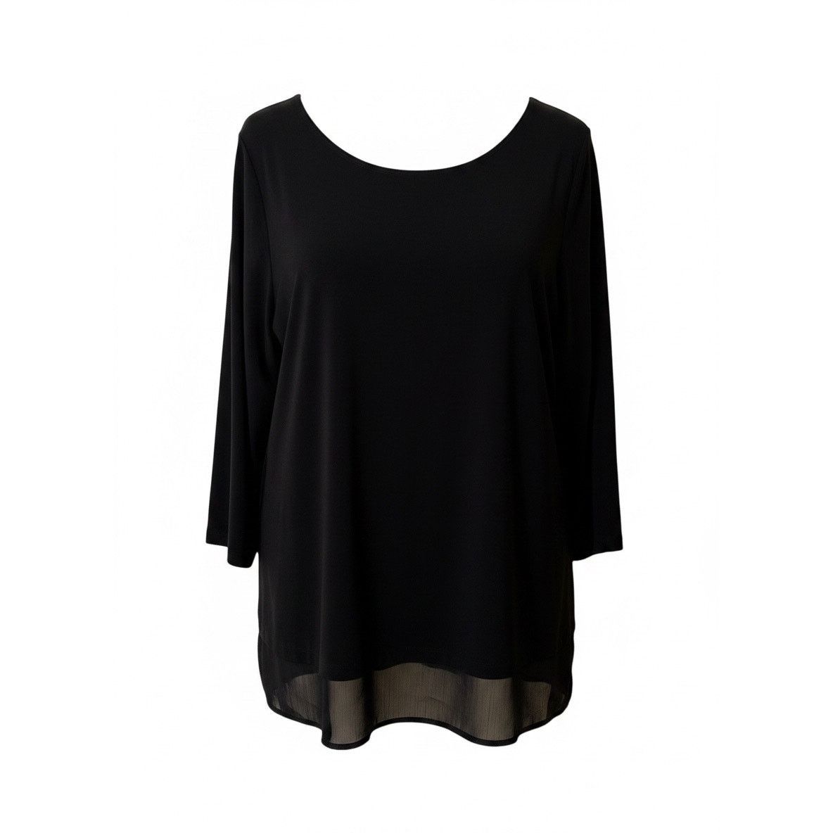 Chicos Chico's Easywear Julie peplum 3/4" sleeve top NWT Size XXL / US 16-18 / IT 52-54 - 2 Thumbnail