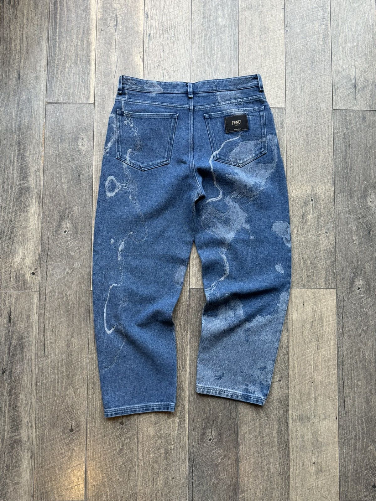 Fendi Fendi Roma Moonlight Relaxed Denim Jeans - 36/34 Size US 36 / EU 52 - 1 Thumbnail