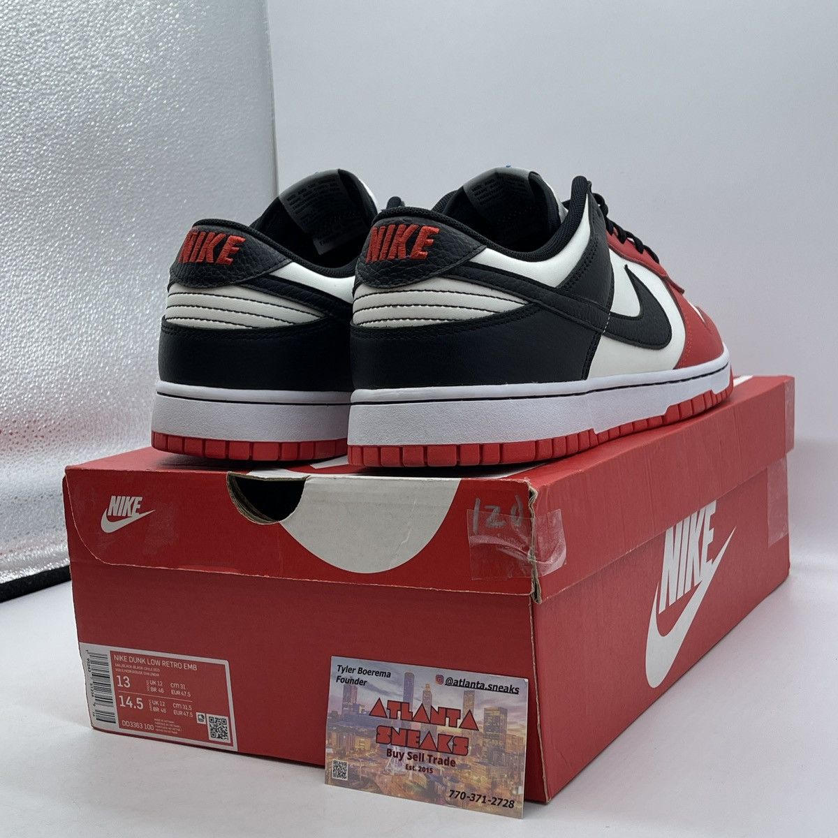 Nike NBA x Dunk low EMB 75th Anniversary - bulls Size US 13 / EU 46 - 5 Thumbnail