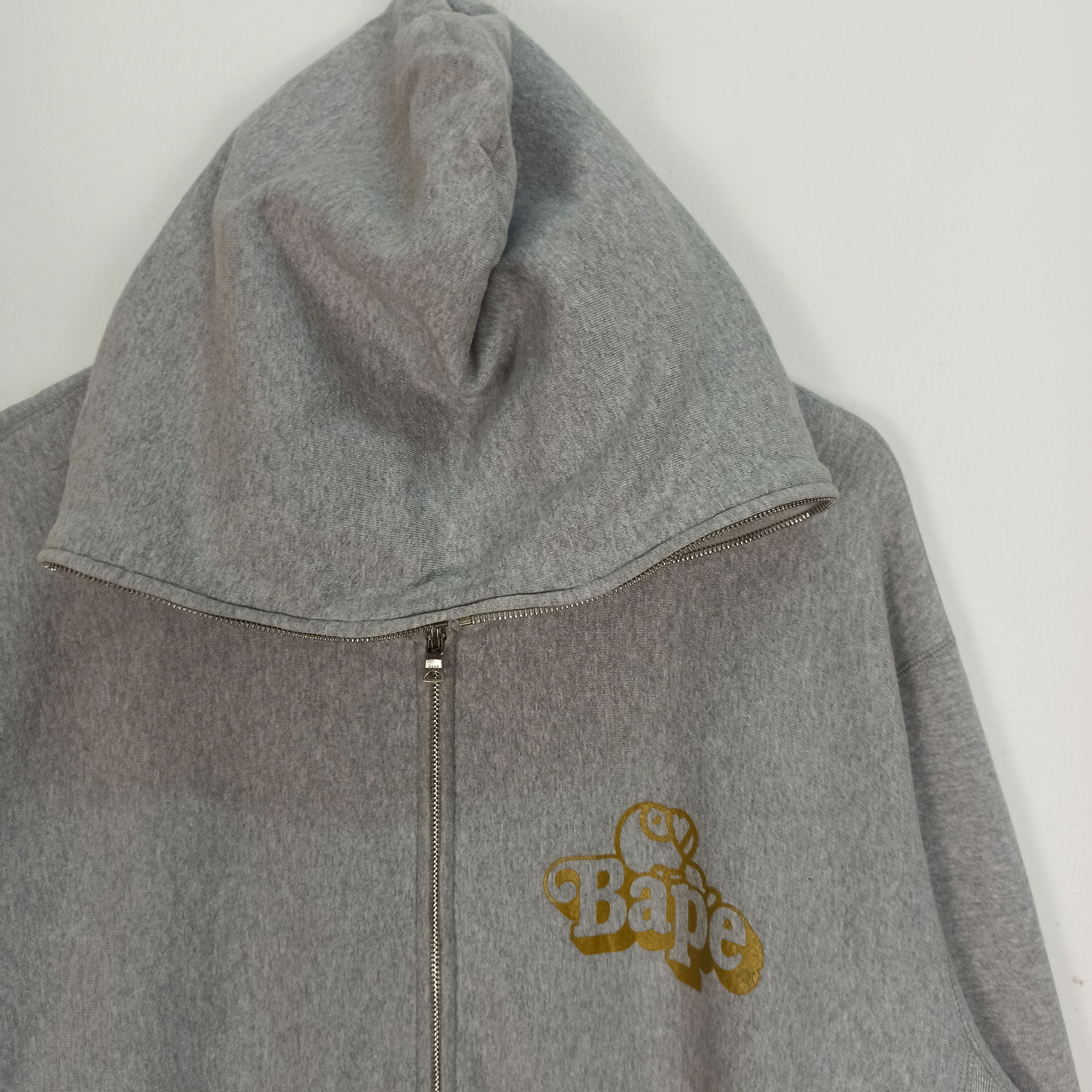 Bape BAPE Milo All-Star Full Zip Hoodie Gray X Gold A Bathing Ape Size US XL / EU 56 / 4 - 6 Thumbnail