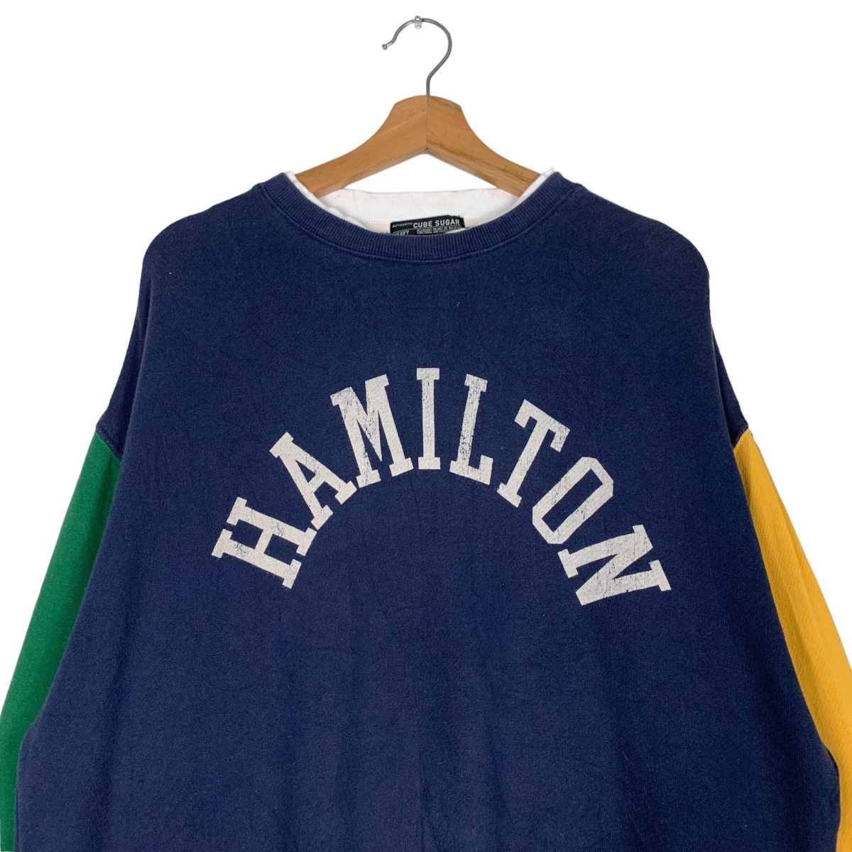 Hamilton HAMILTON Big Logo Colorblock Sweatshirts #0716-C33 Size US M / EU 48-50 / 2 - 2 Thumbnail