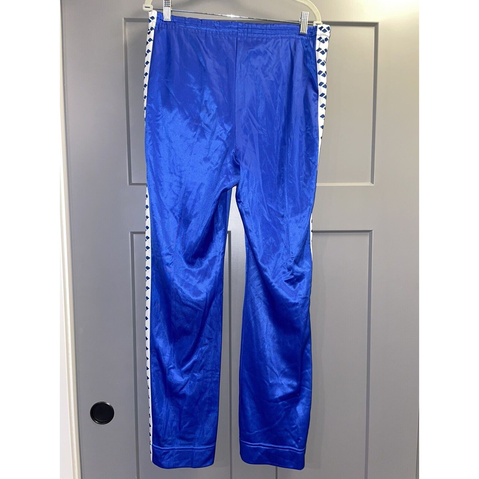Vintage Vintage Arena Blue & White Pull On Track Pant Logo M Size US 34 / EU 50 - 5 Thumbnail