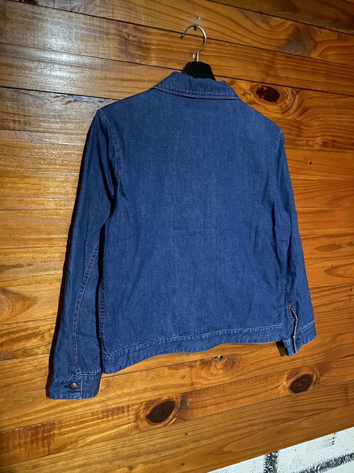 Japanese Brand HOMES’ Japanese Denim Zip Jacket | Indigo Workwear Style Size US S / EU 44-46 / 1 - 17 Thumbnail