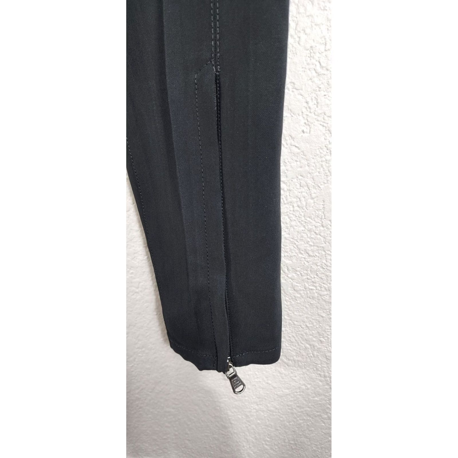 Marc Jacobs Women's Marc Jacobs Black Seamed Ankle Zip Pants Trousers Business Casual Sz 6 Size 28" / US 6 / IT 42 - 4 Thumbnail