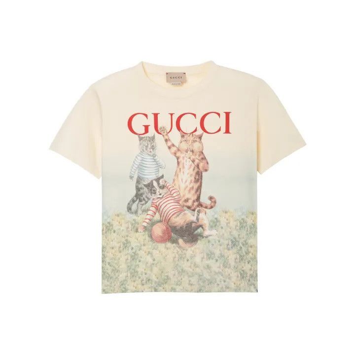 Gucci Gucci Gucci Cartoon Print Casual T-Shirt for Kids -2506 Size US M / EU 48-50 / 2 - 1 Thumbnail