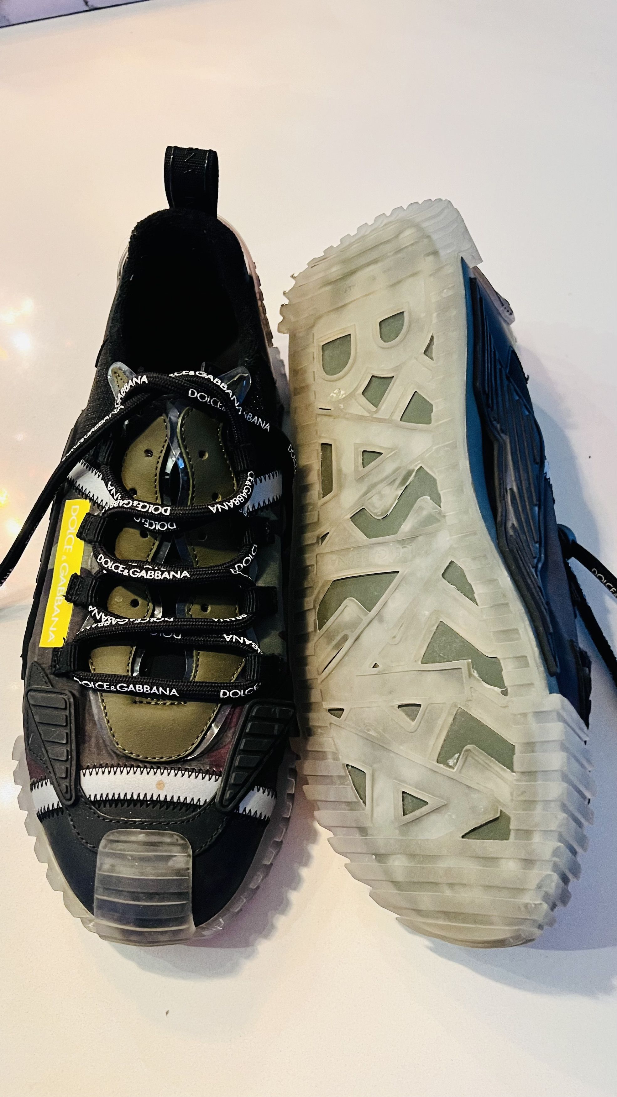 Dolce & Gabbana Dolce & Gabbana NS1 Mixed-Material Sneakers Size US 9 / EU 42 - 3 Thumbnail