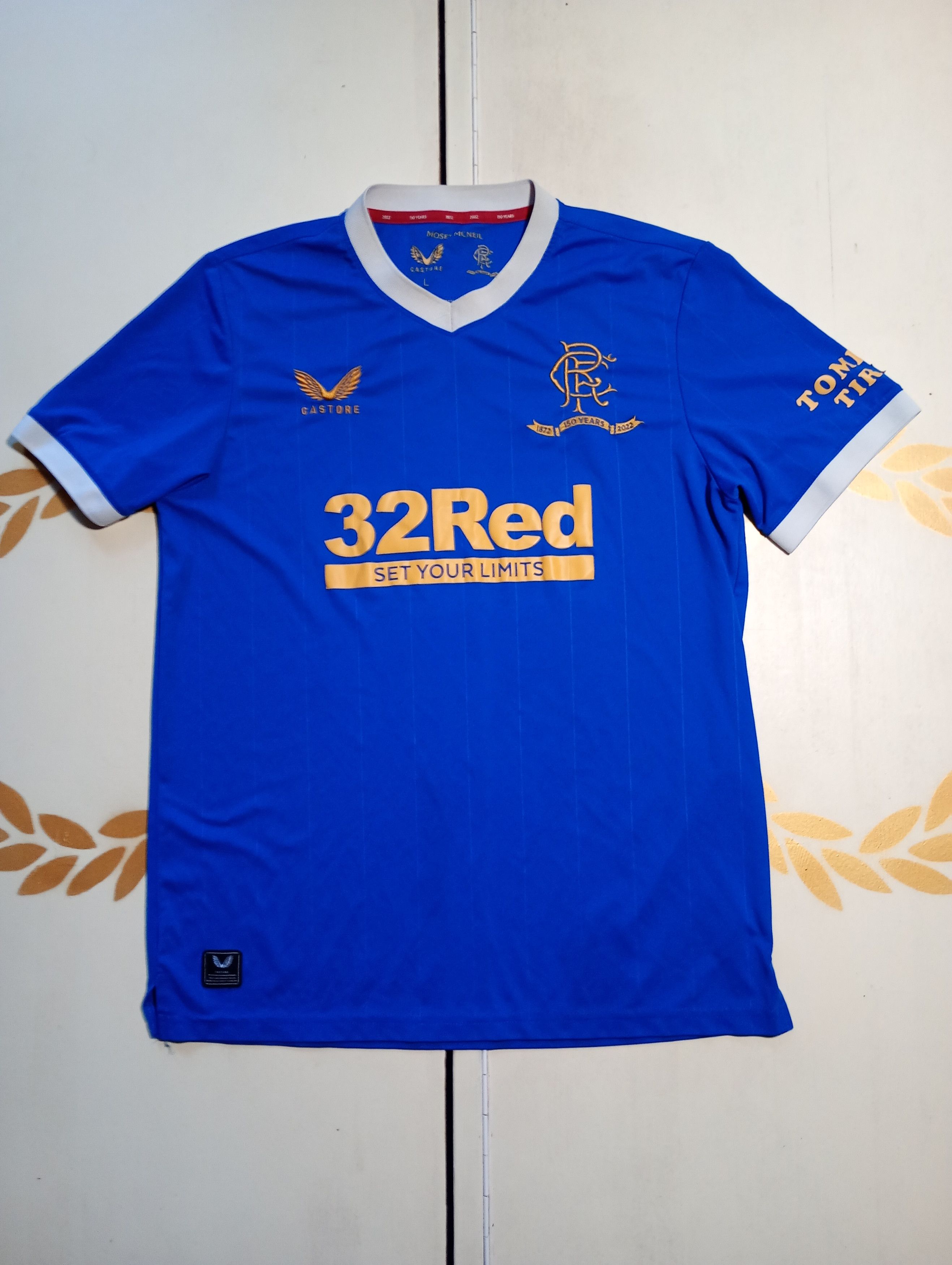 Castore Castore Glasgow Rangers FC home jersey, 2021-2022 Size US L / EU 52-54 / 3 - 1 Thumbnail