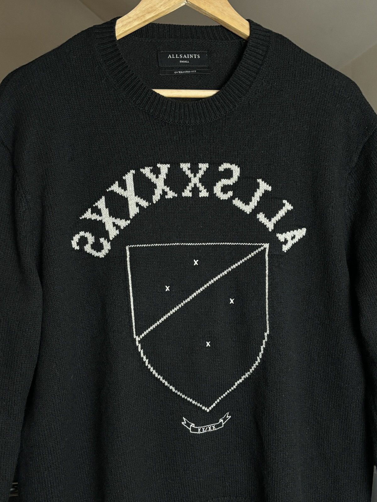 Allsaints × Designer AllSaints Oversized Shield Sweater Size US S / EU 44-46 / 1 - 2 Thumbnail
