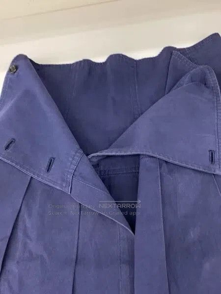 Comme des Garcons Comme Des Garcons size M Blue buttoned pleated skirt Size 23" - 3 Thumbnail