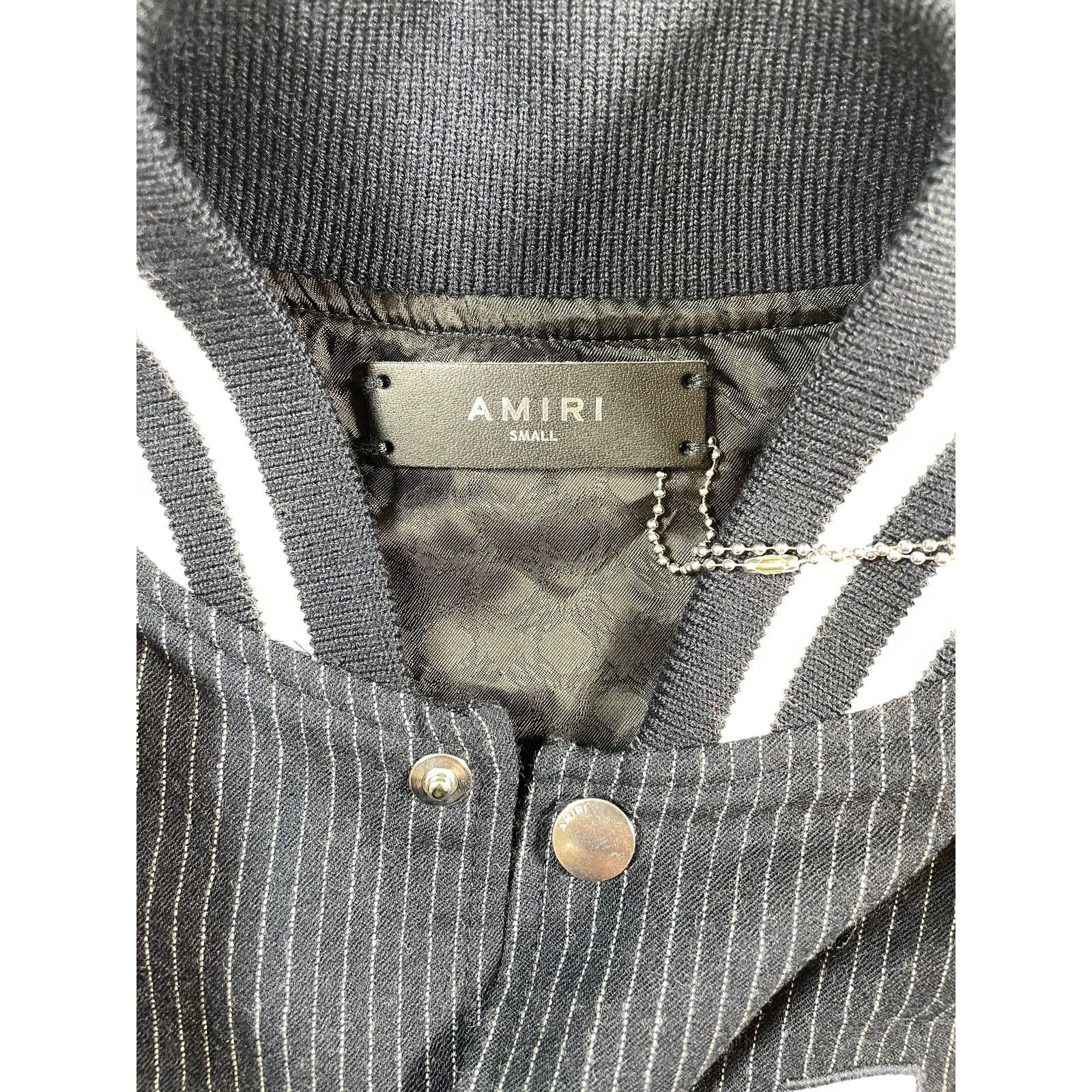 Amiri Amiri Hollywood MA Logo Navy Varsity Jacket Size US S / EU 44-46 / 1 - 7 Thumbnail