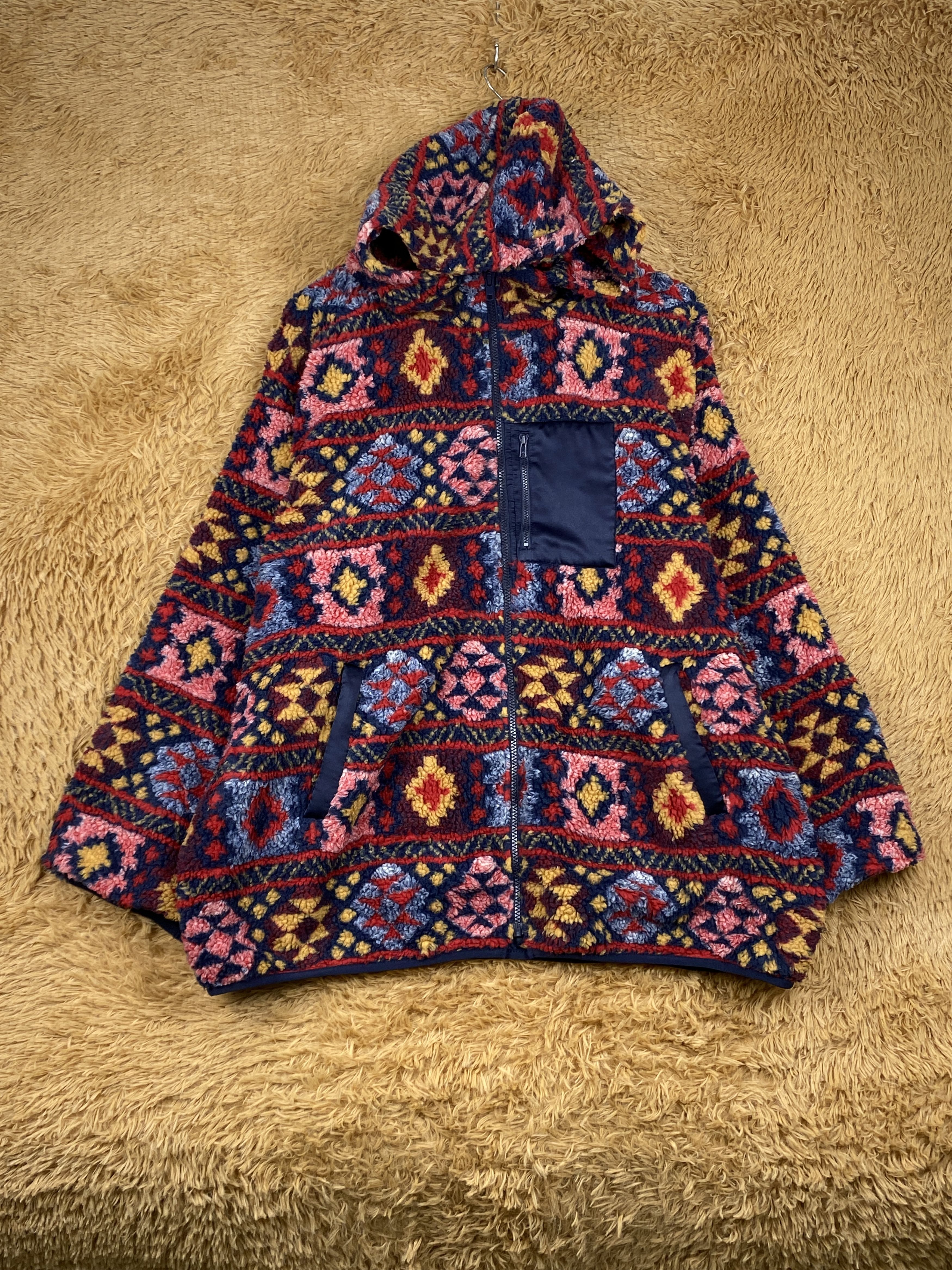 Japanese Brand Vintage Smile Land Fleece Native Aztec Navajo Jacket J1751 Size US XXL / EU 58 / 5 - 1 Thumbnail