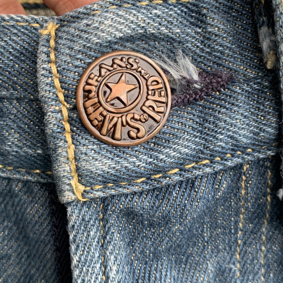 Levi's Vintage Y2K Levis Red CDG Style Thick Denim Jeans W30 Size US 30 / EU 46 - 7 Thumbnail