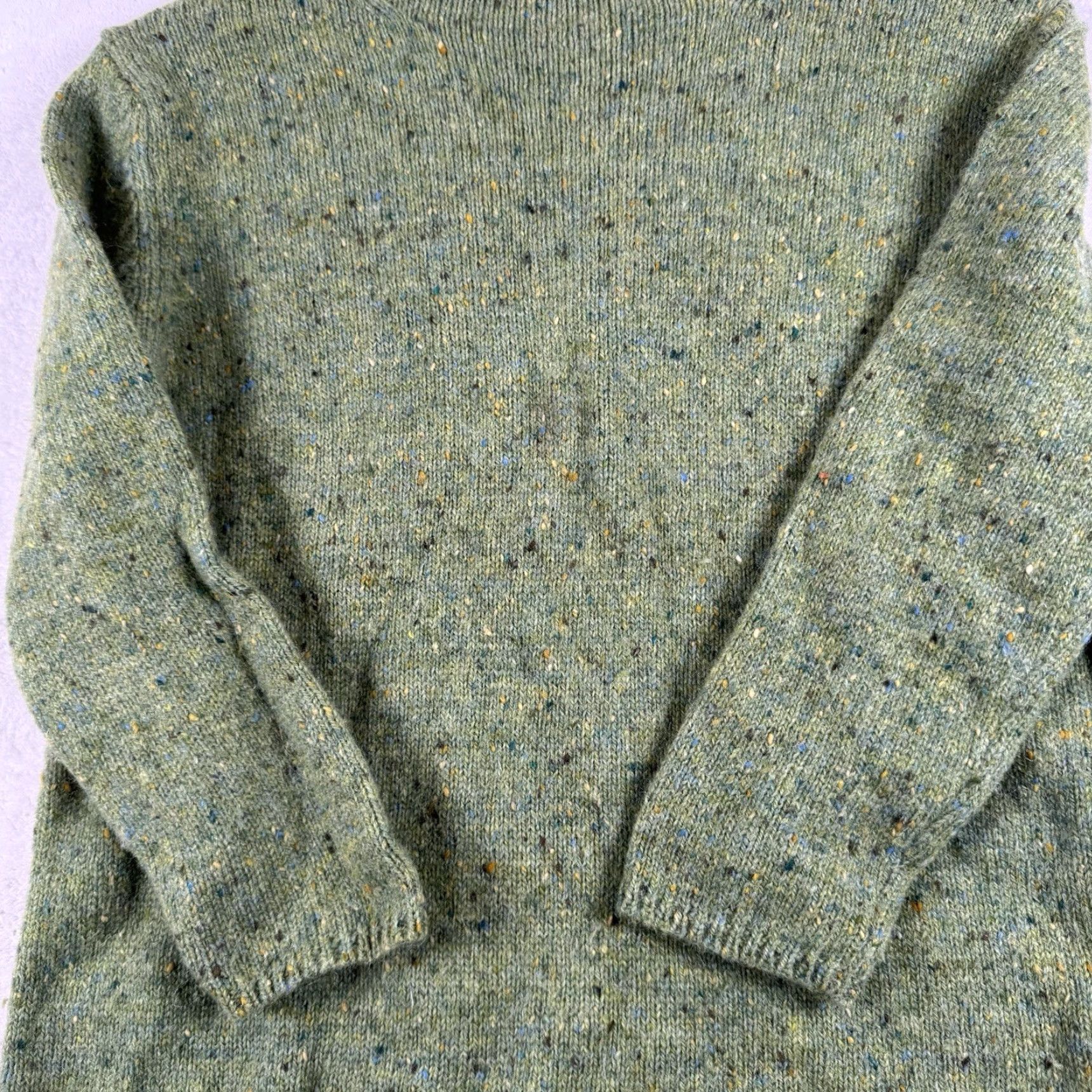 Vintage VINTAGE L.L. Bean Women's Sweater Turtleneck Green Small Pullover Mohair Lambswool Blend Shirt? Size S / US 4 / IT 40 - 2 Thumbnail