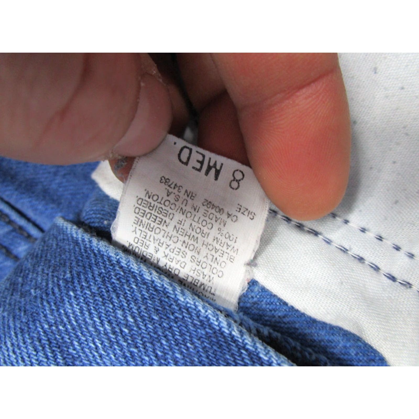 Lee VINTAGE 90's Lee Women's High Rise Mom Blue Denim Jeans Size 8 Med USA Made Size 30" / US 8 / IT 44 - 4 Thumbnail
