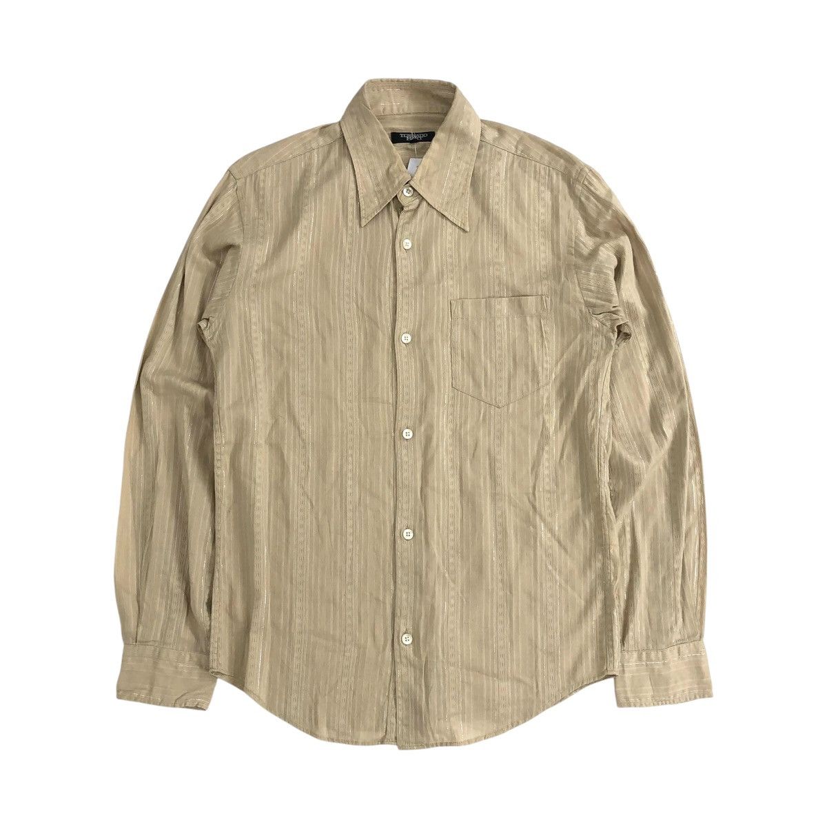 Japanese Brand × Tornado Mart × Vintage Vintage Tornado Mart Classic Stripe Button Up Shirt Size US M / EU 48-50 / 2 - 1 Thumbnail