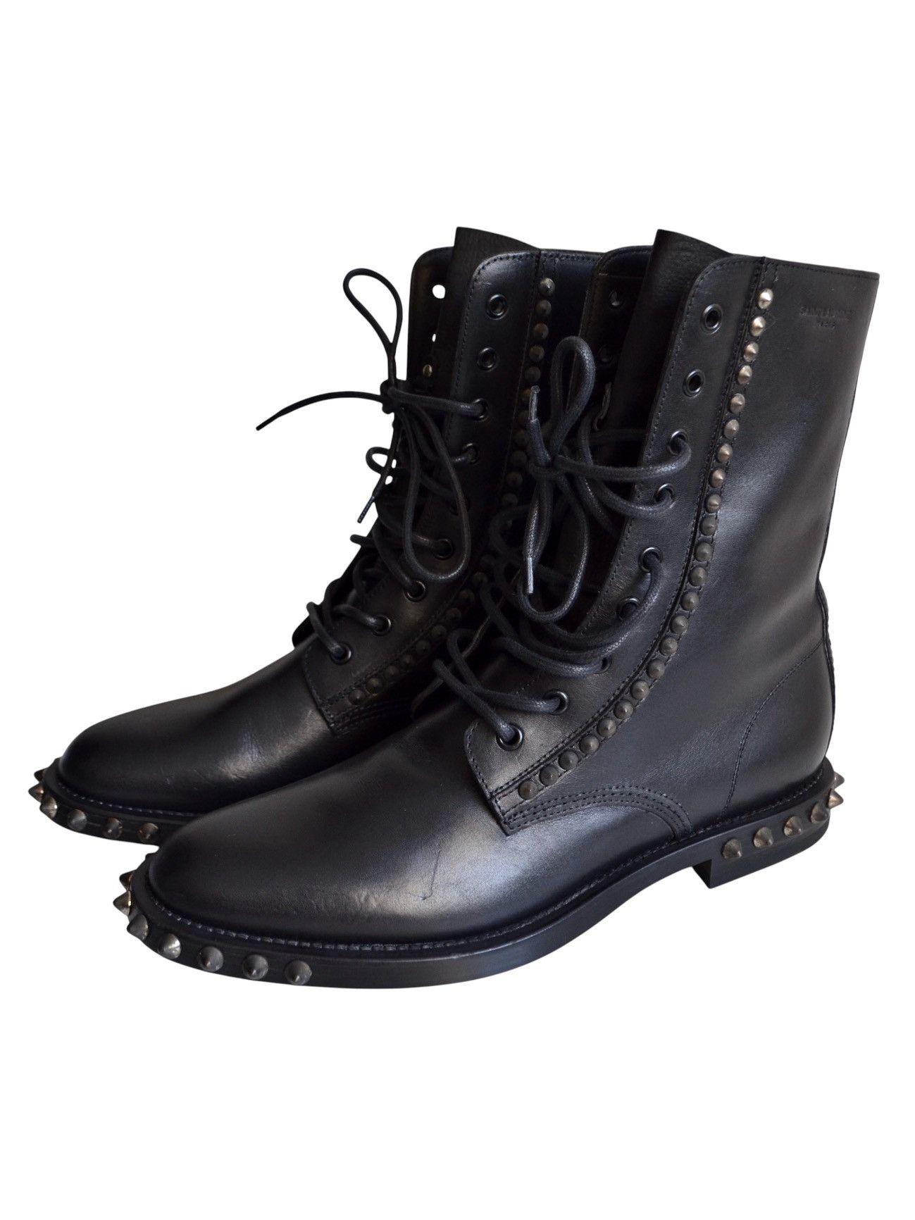 Saint Laurent Paris Saint Laurent By Hedi Slimane Fall Winter 2013 Studded Boots Size US 8 / EU 41 - 1 Thumbnail